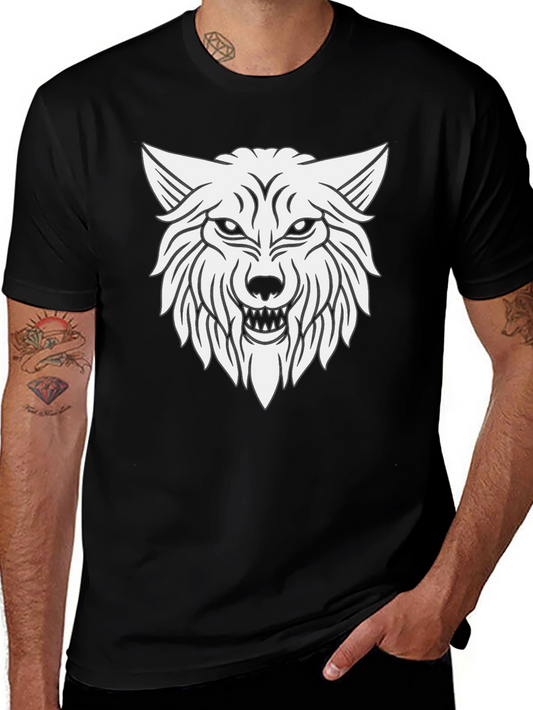 Wolf Graphic T-Shirt - Black Cotton Tee