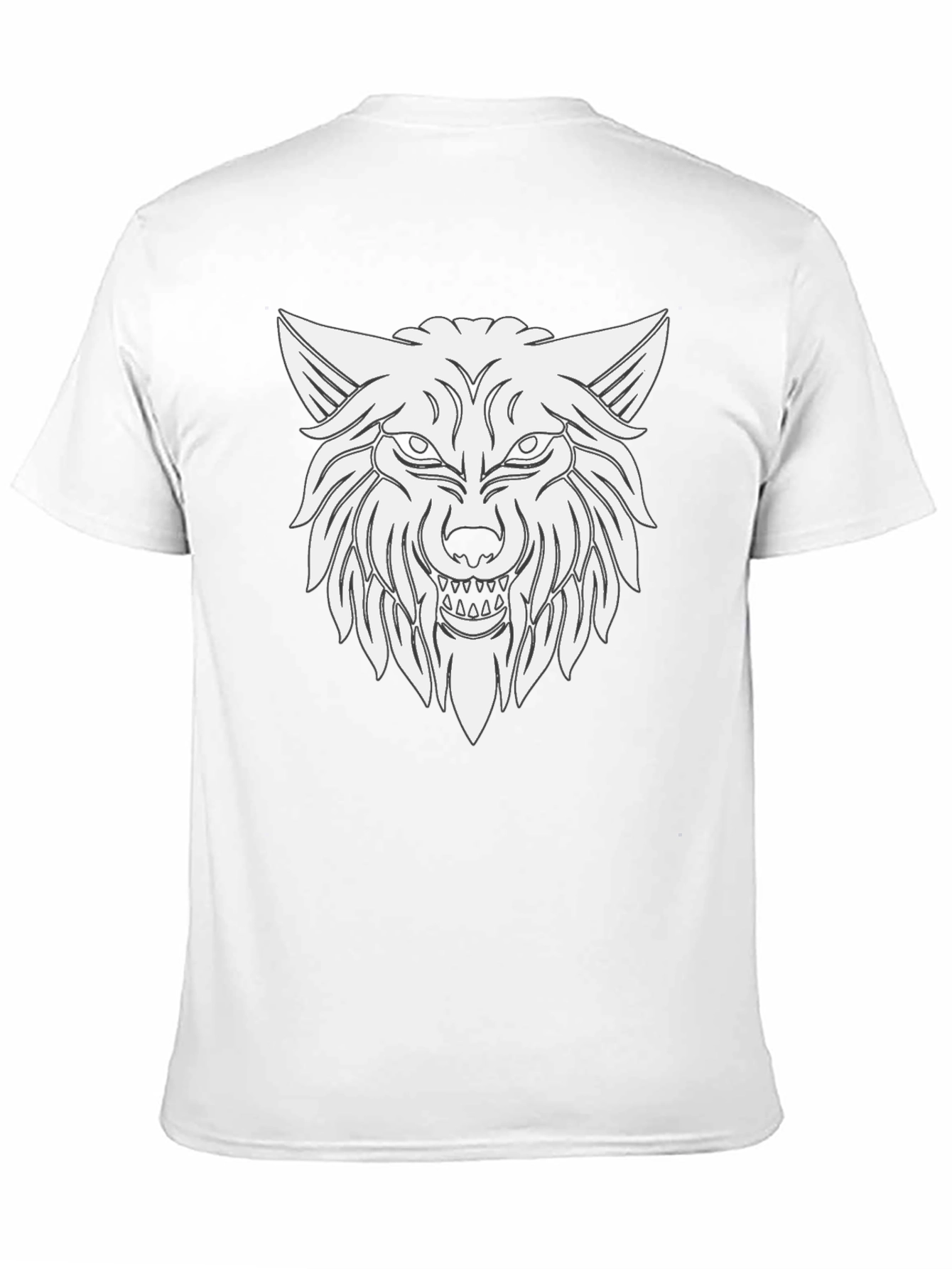 Wolf Graphic T-Shirt - Black Cotton Tee