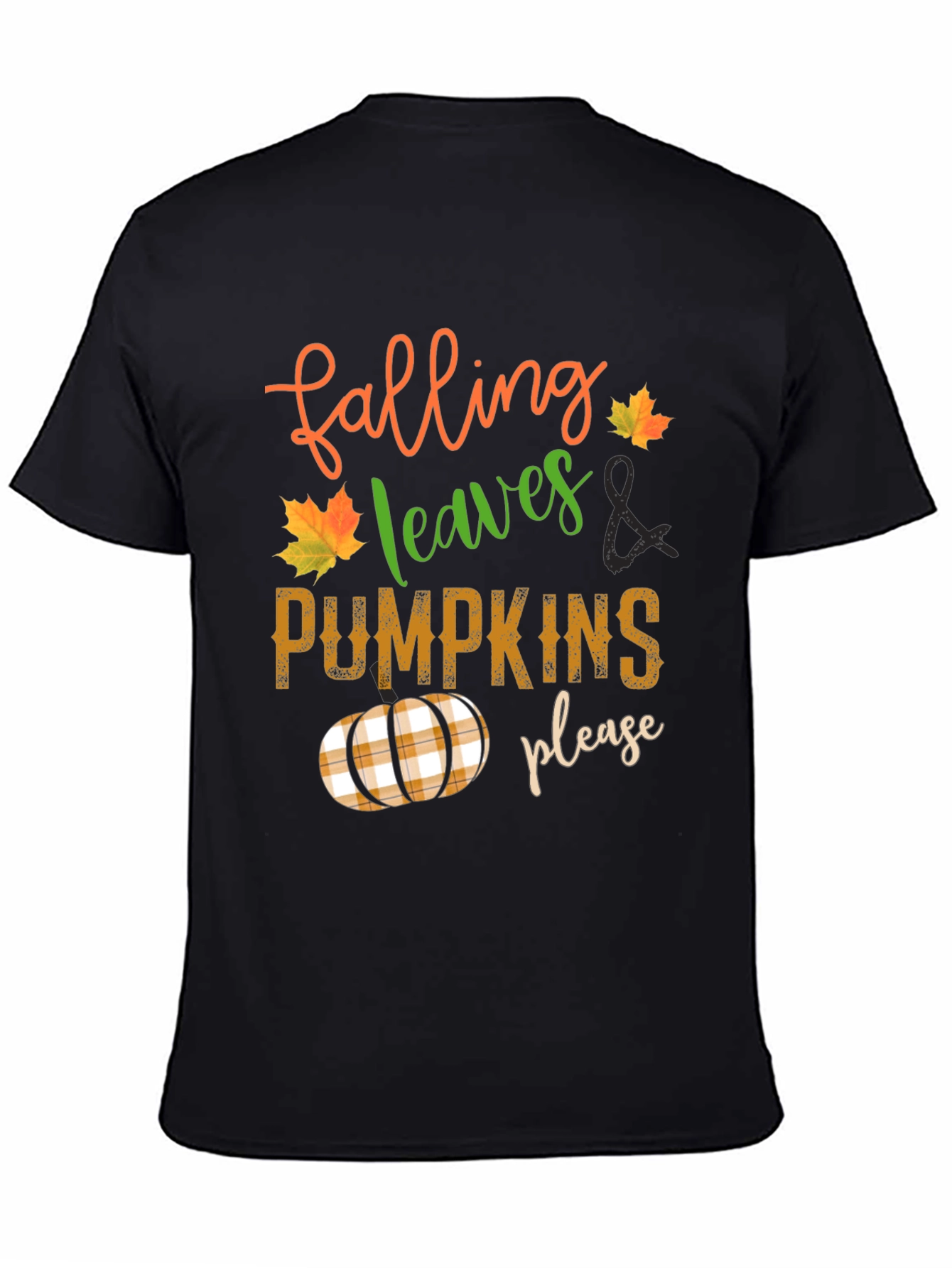 Falling Leaves and Pumpkins Please T-Shirt