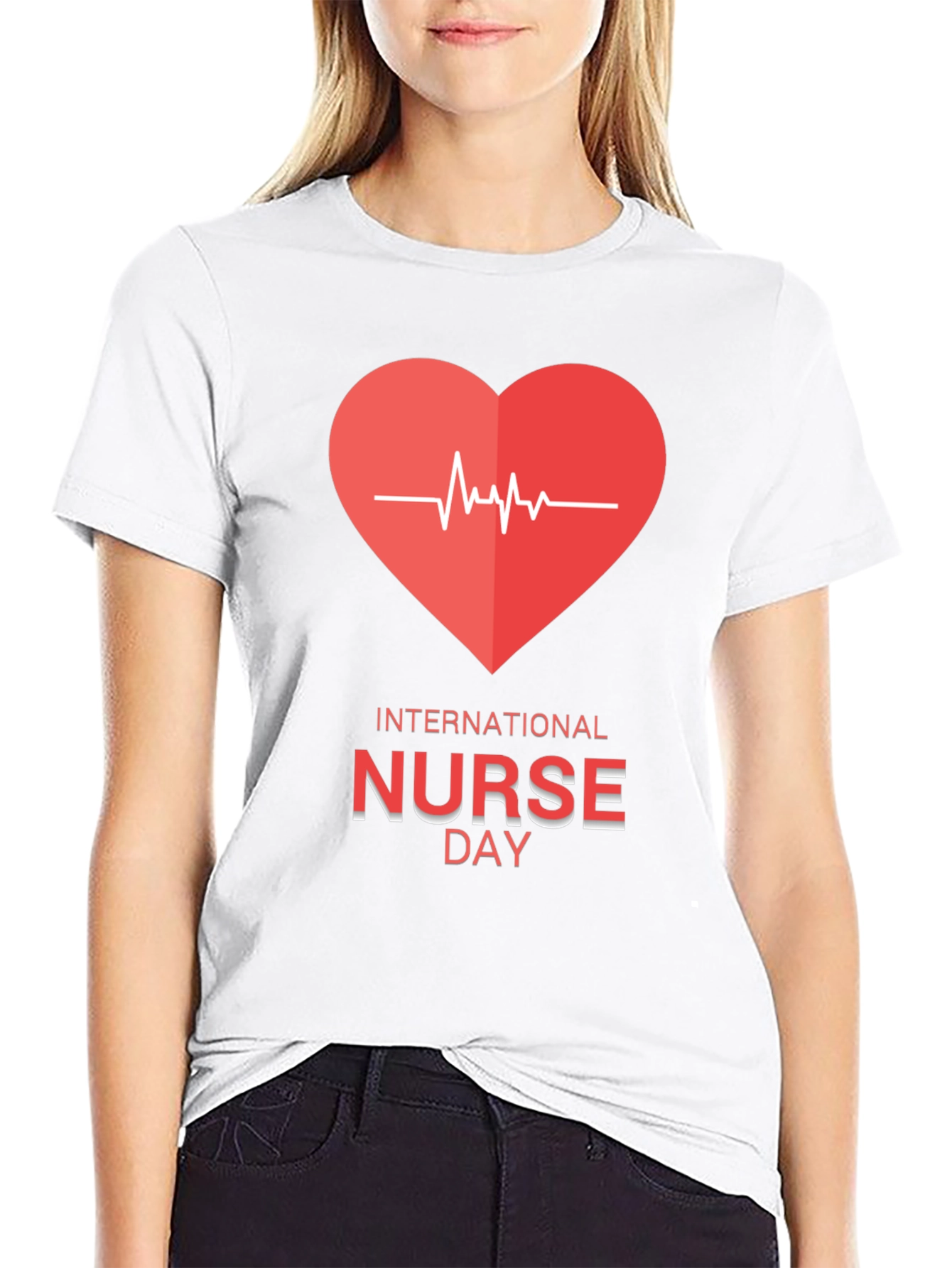 International Nurse Day Heartbeat T-Shirt