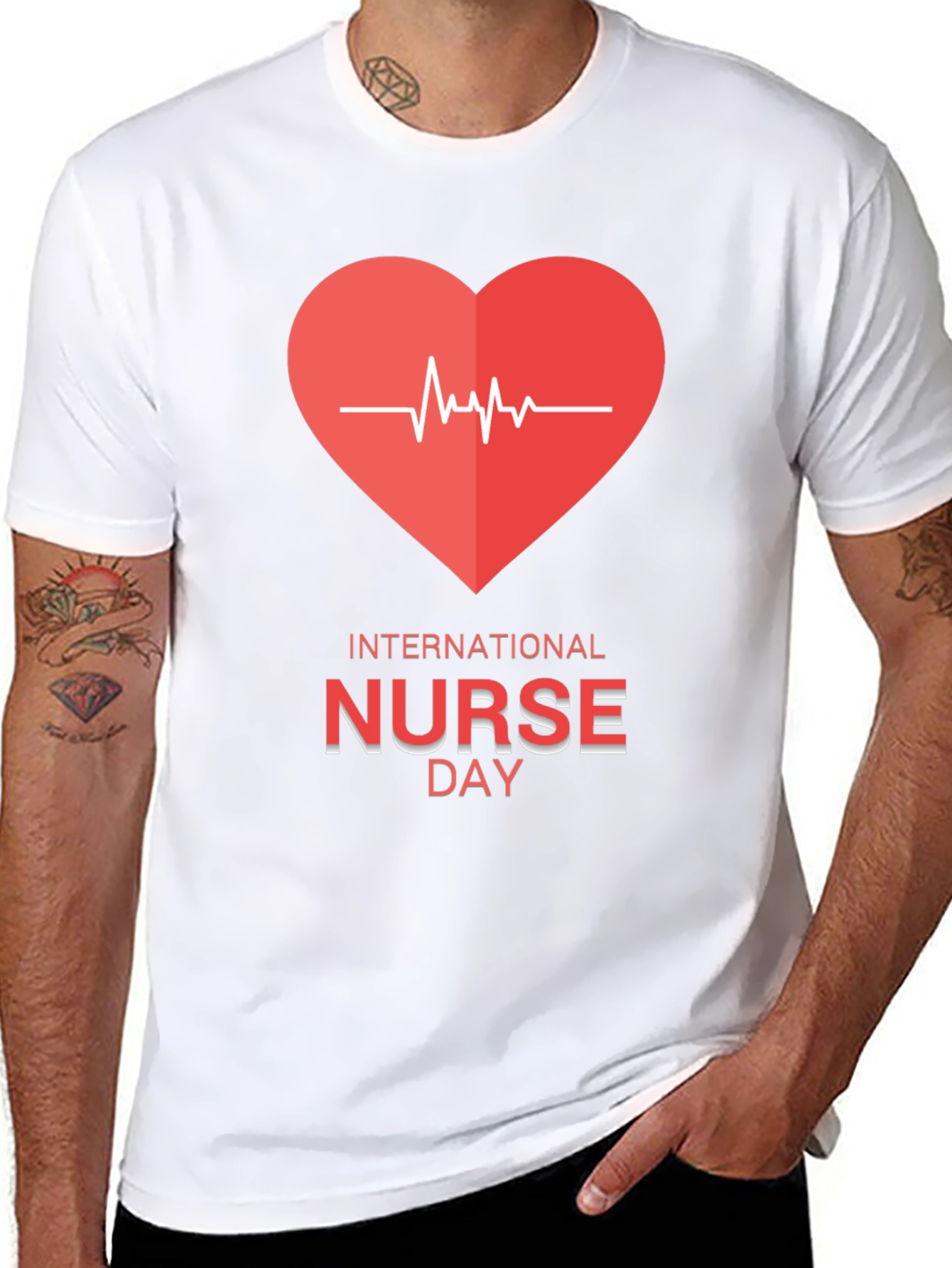 International Nurse Day Heartbeat T-Shirt