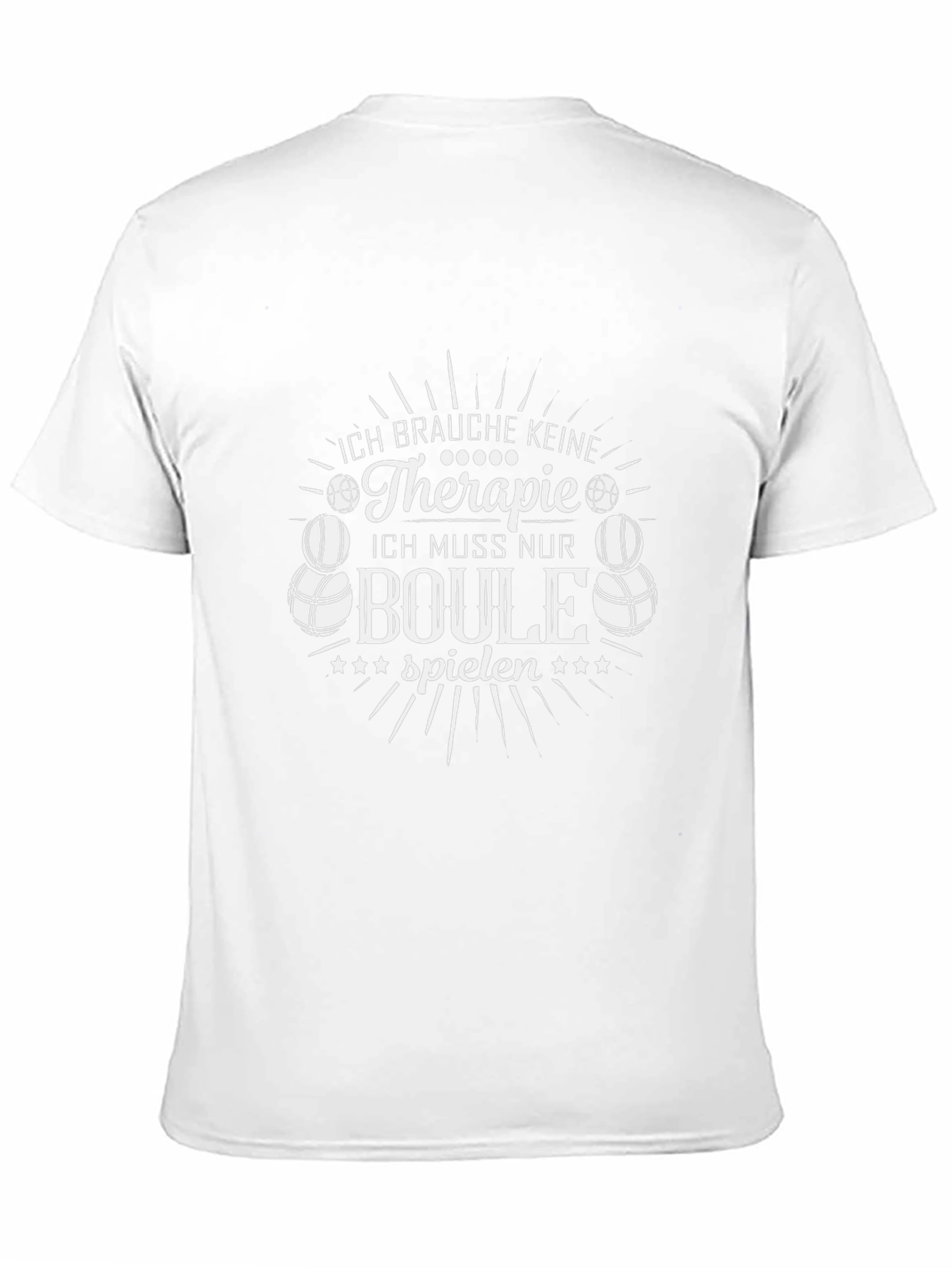 Bocce Ball Therapy Black T-Shirt