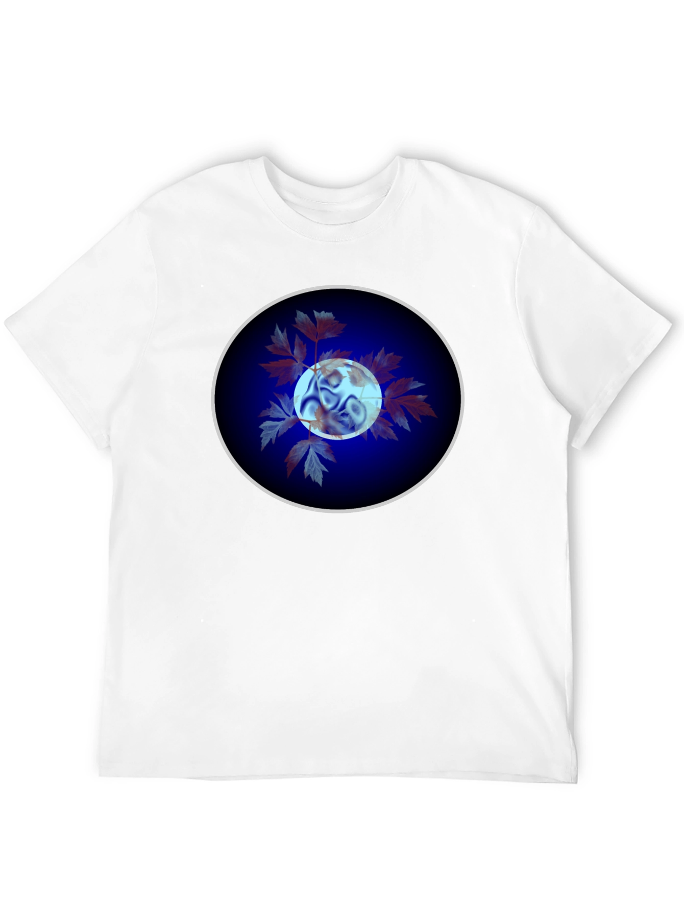 Abstract Circle Graphic Tee - Black