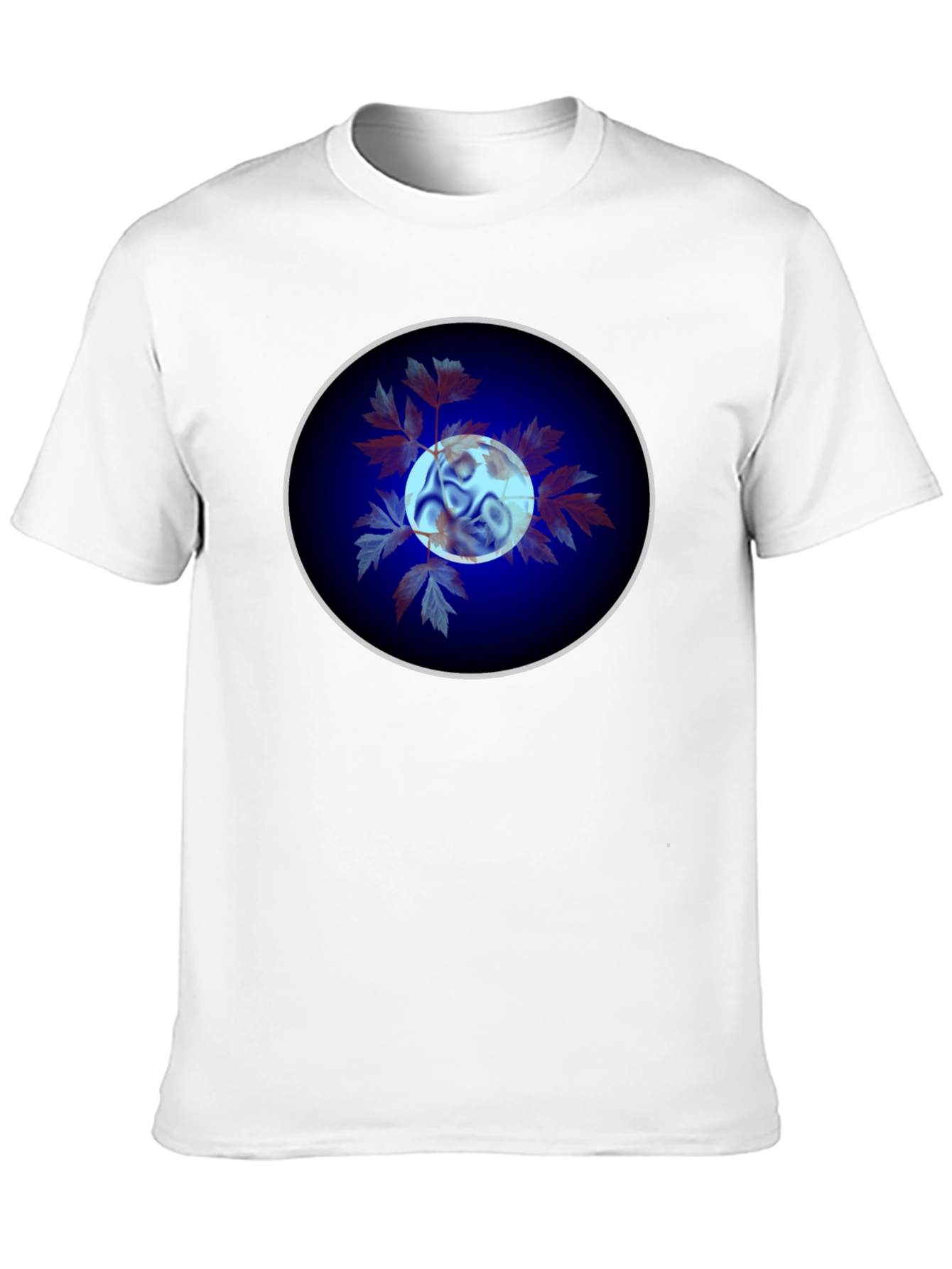 Abstract Circle Graphic Tee - Black