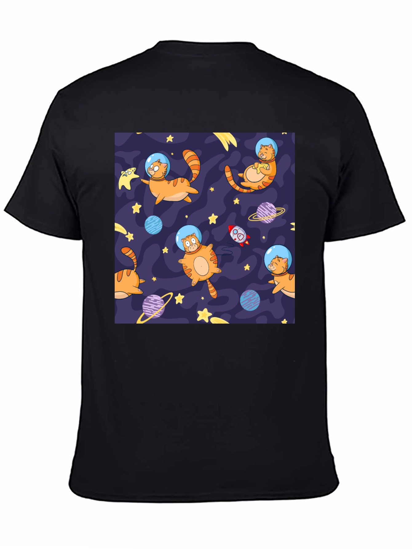 Space Cat T-Shirt - Galaxy Feline Fun