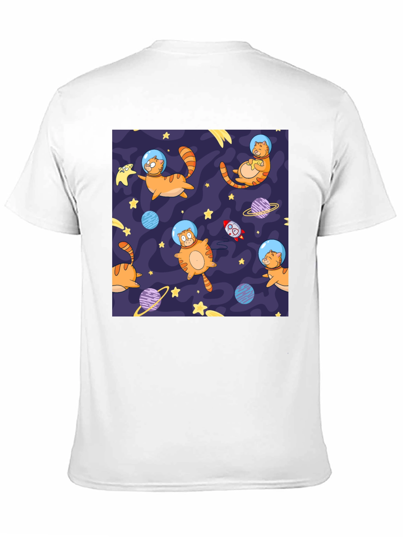 Space Cat T-Shirt - Galaxy Feline Fun