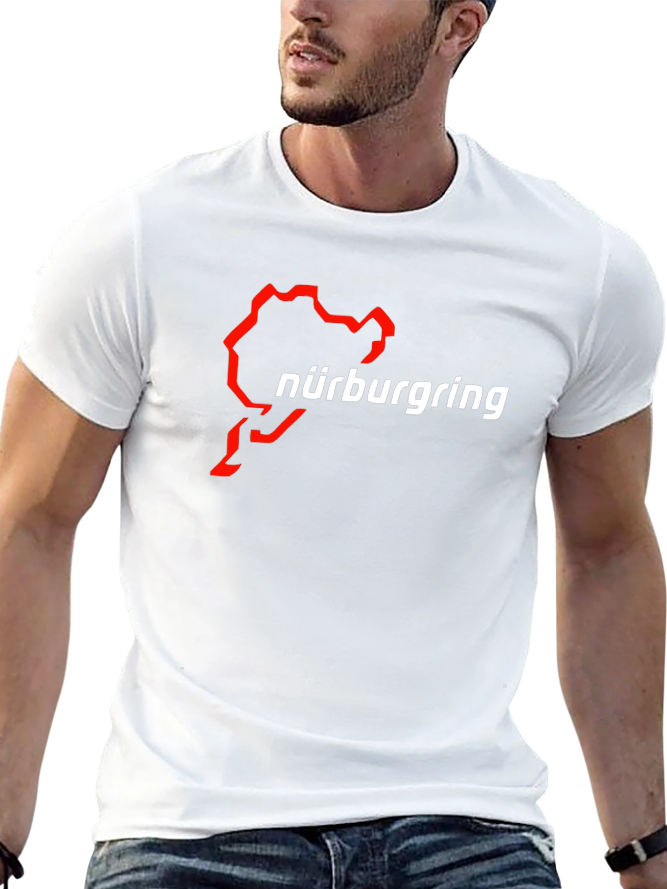 Nürburgring Race Track Black Graphic T-Shirt