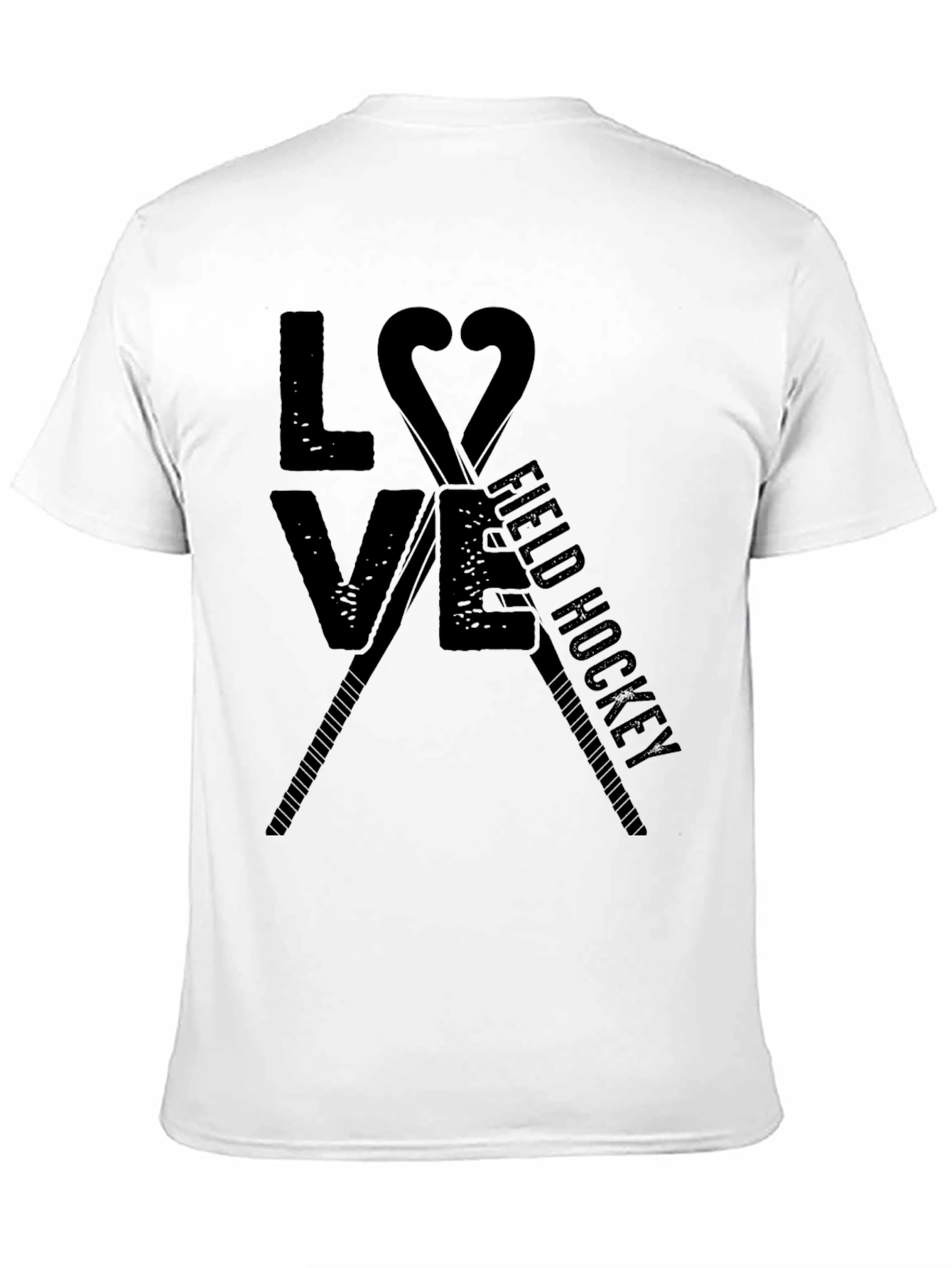 Love Field Hockey T-Shirt - Black Graphic Tee