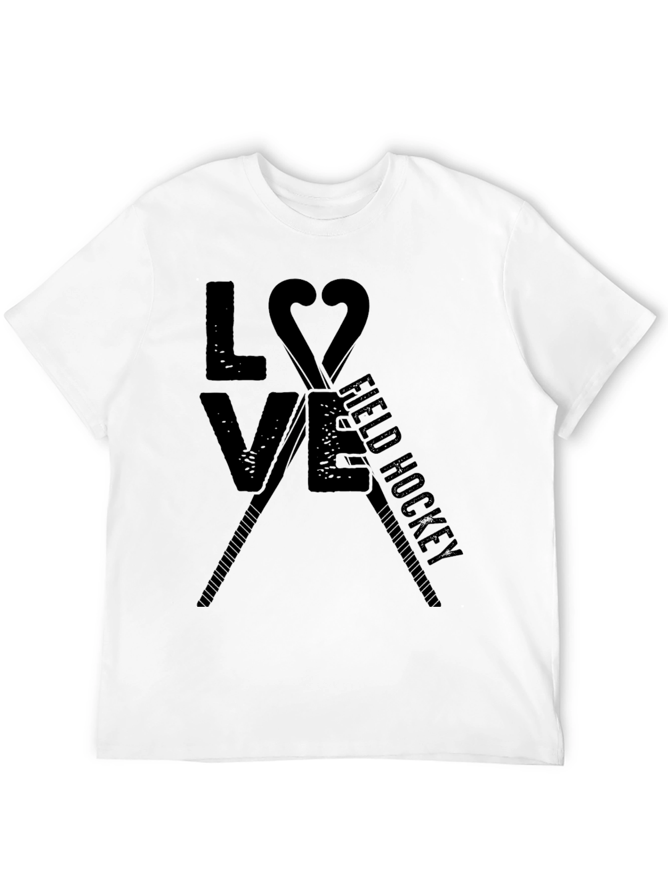 Love Field Hockey T-Shirt - Black Graphic Tee