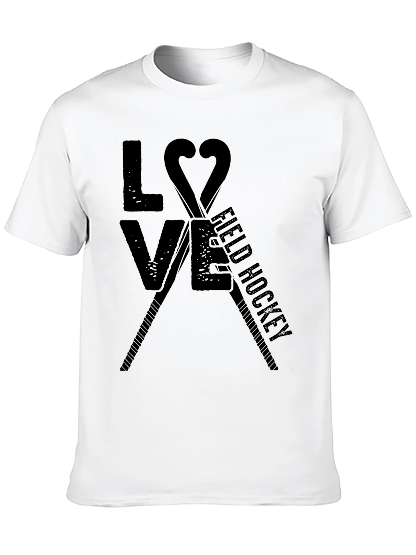 Love Field Hockey T-Shirt - Black Graphic Tee