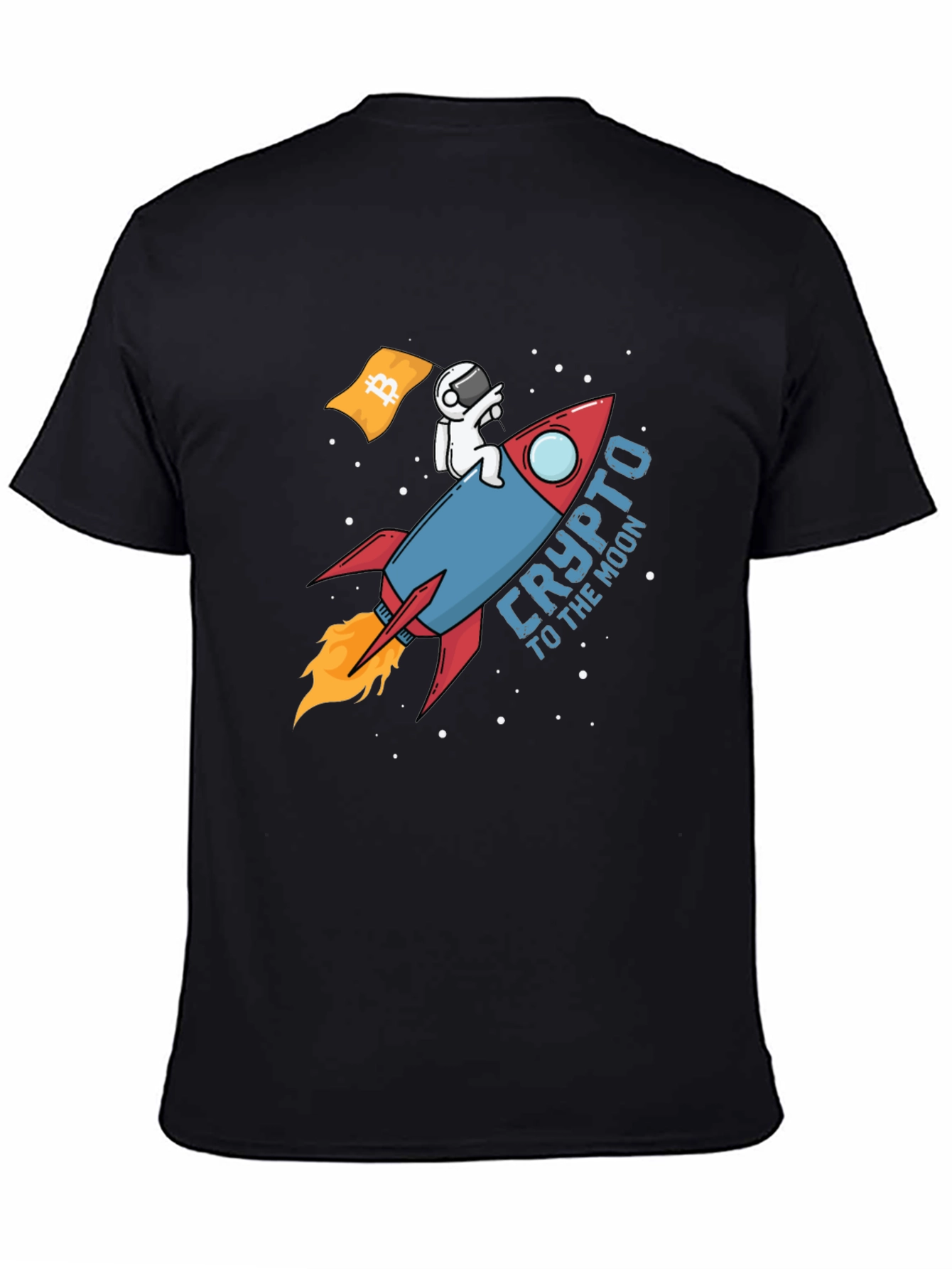 Crypto To The Moon Black T-Shirt