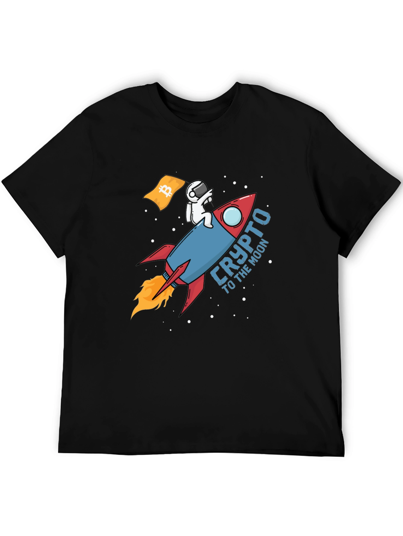Crypto To The Moon Black T-Shirt