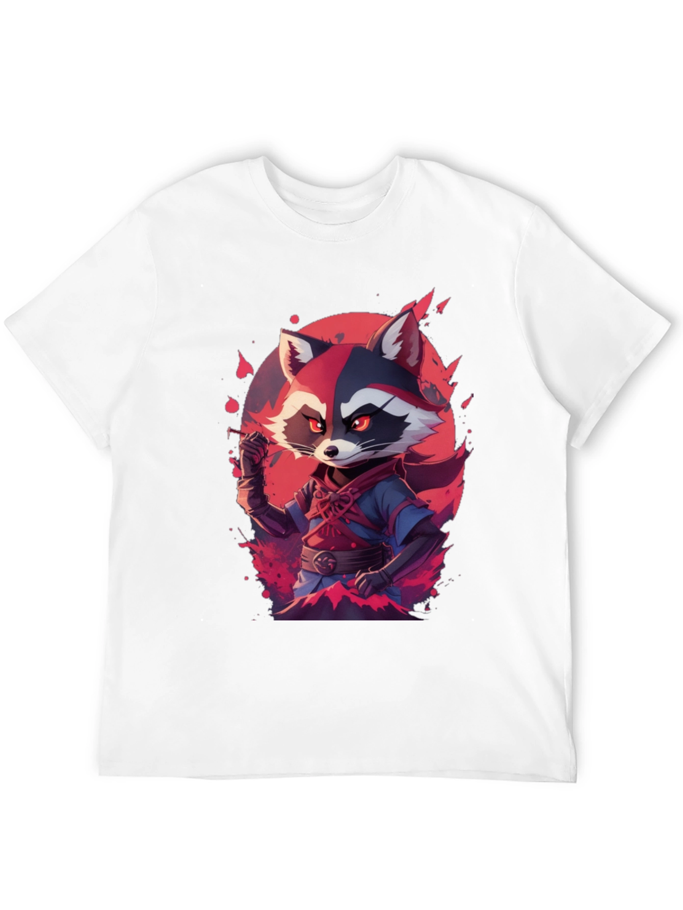 Raccoon Warrior Black Tee
