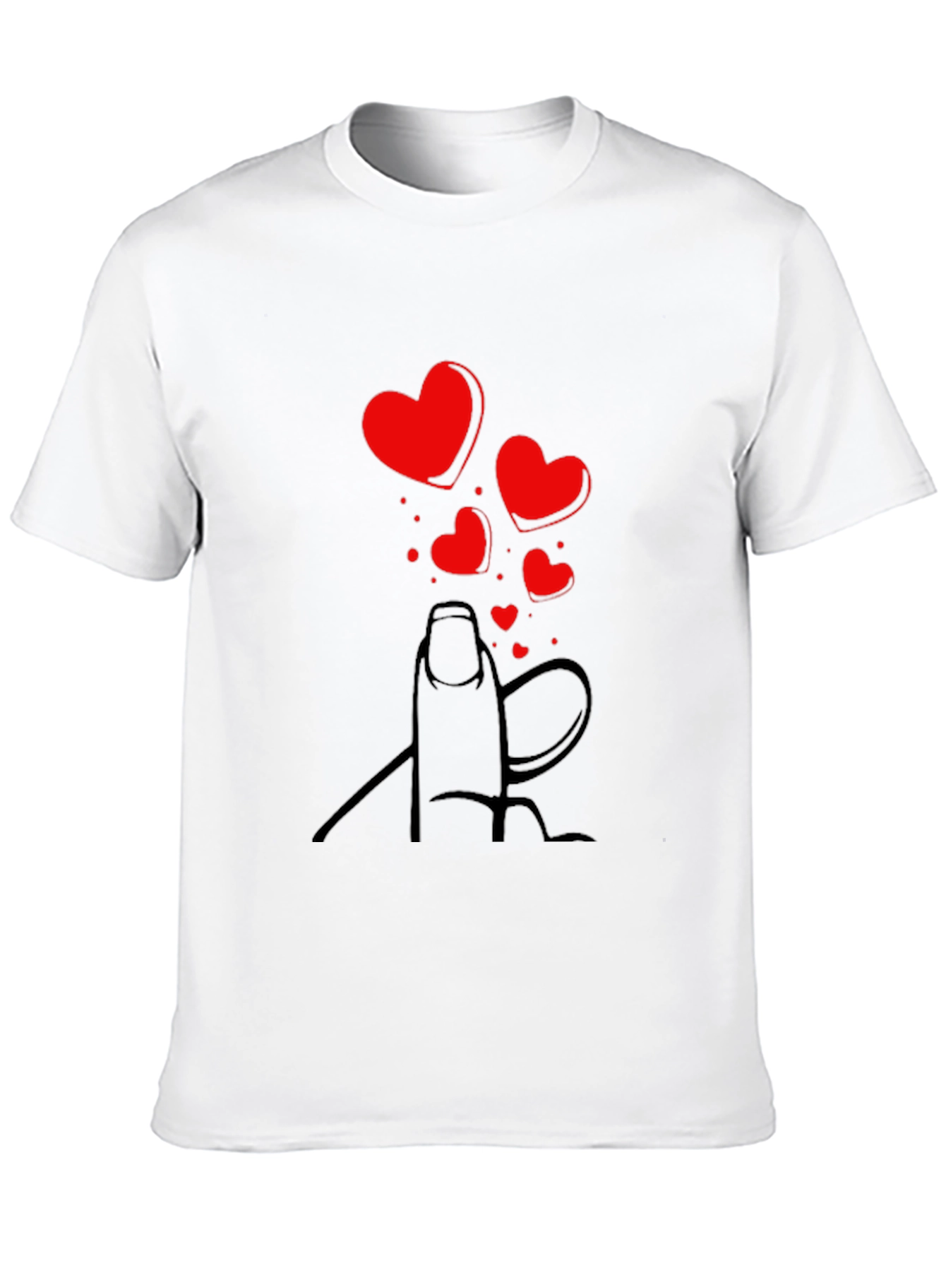 Heart Fingers T-Shirt - Valentines Day