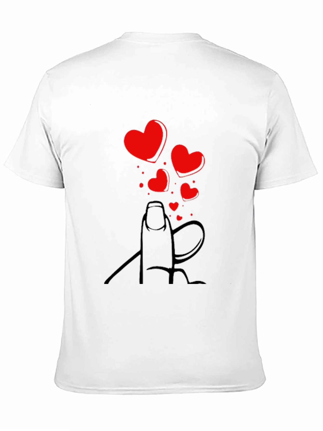 Heart Fingers T-Shirt - Valentines Day