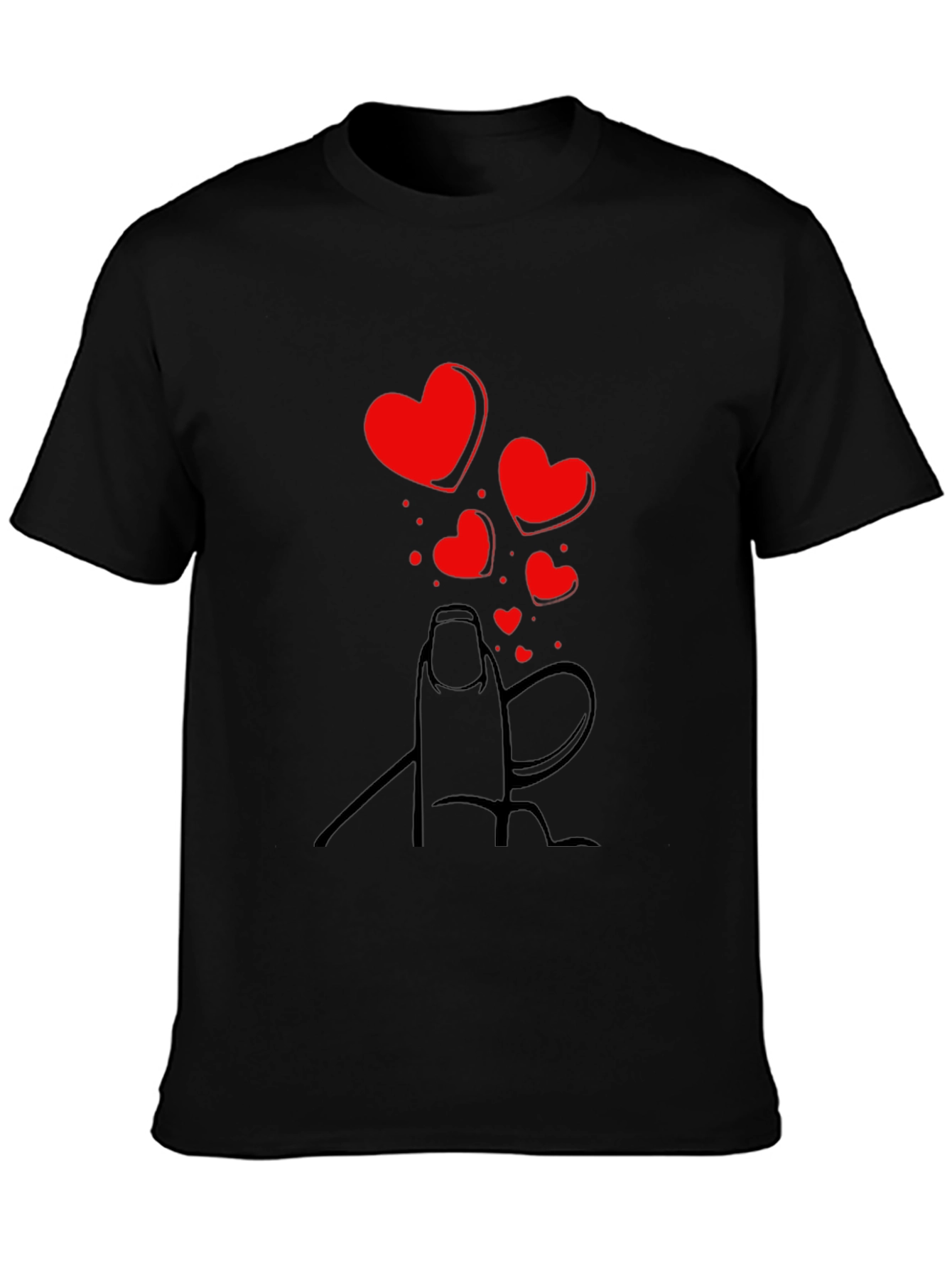 Heart Fingers T-Shirt - Valentines Day