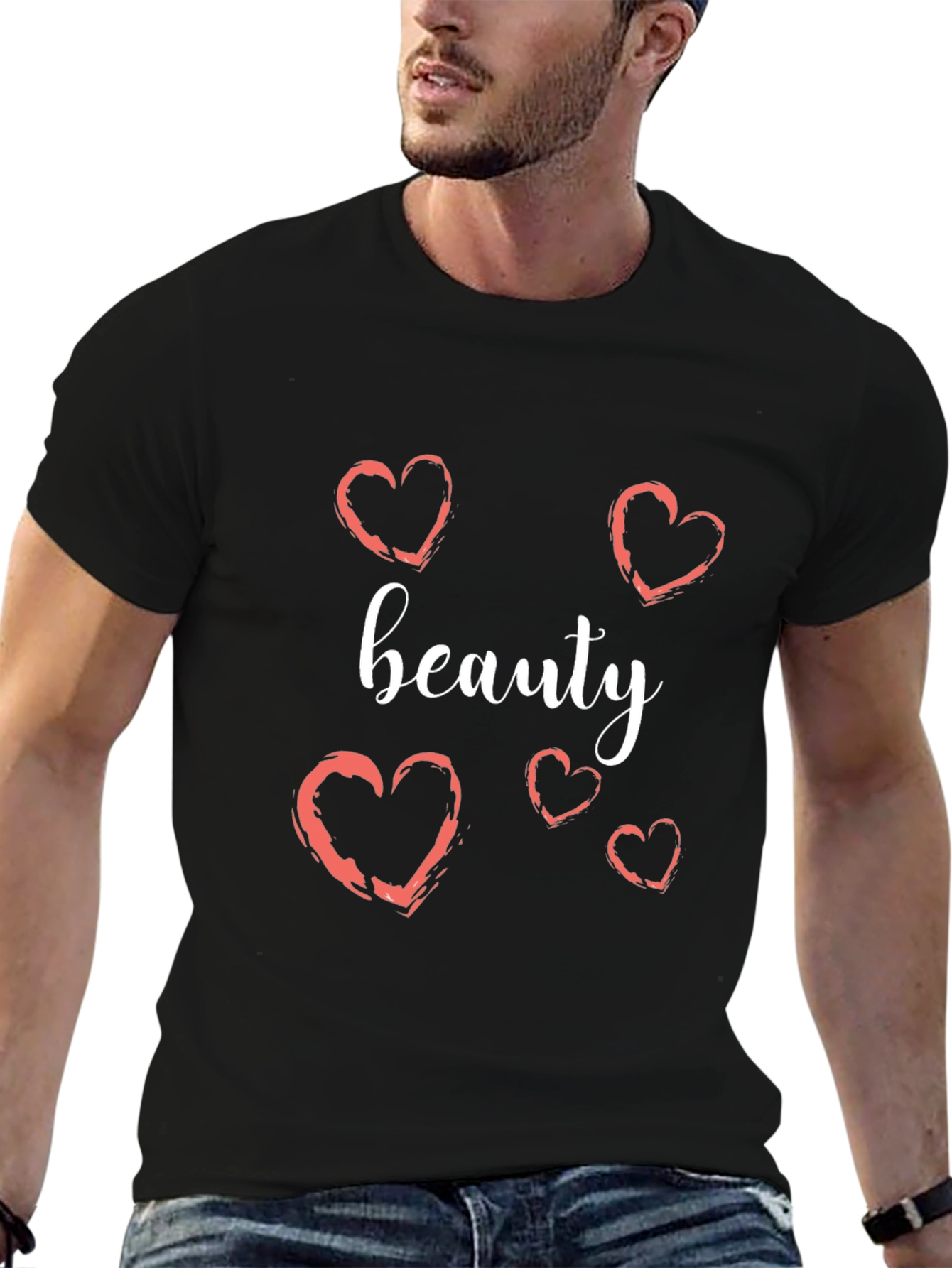 Beauty Heart Graphic T-Shirt - Stylish Casual Wear