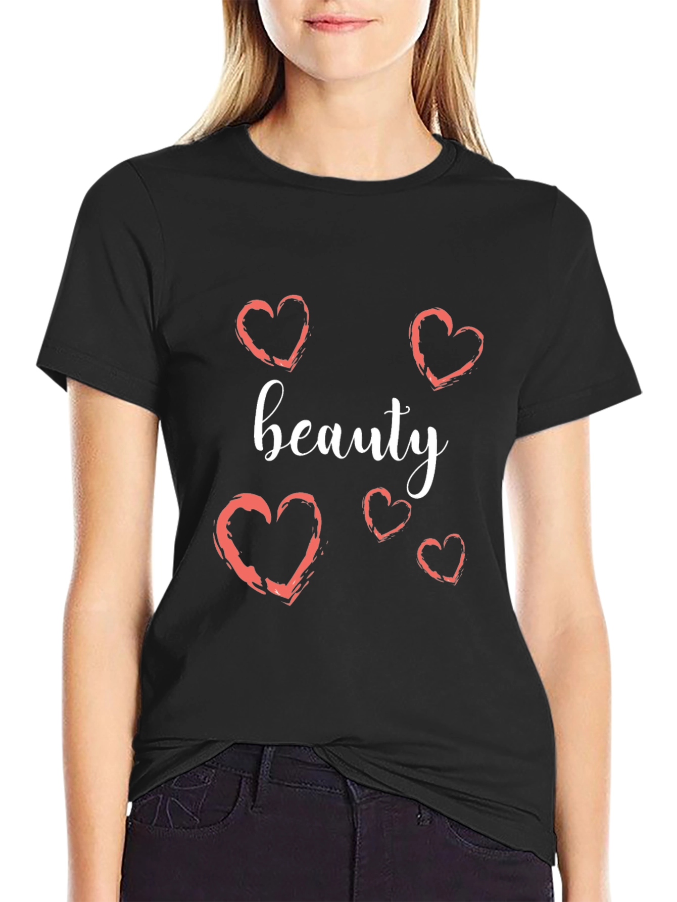 Beauty Heart Graphic T-Shirt - Stylish Casual Wear