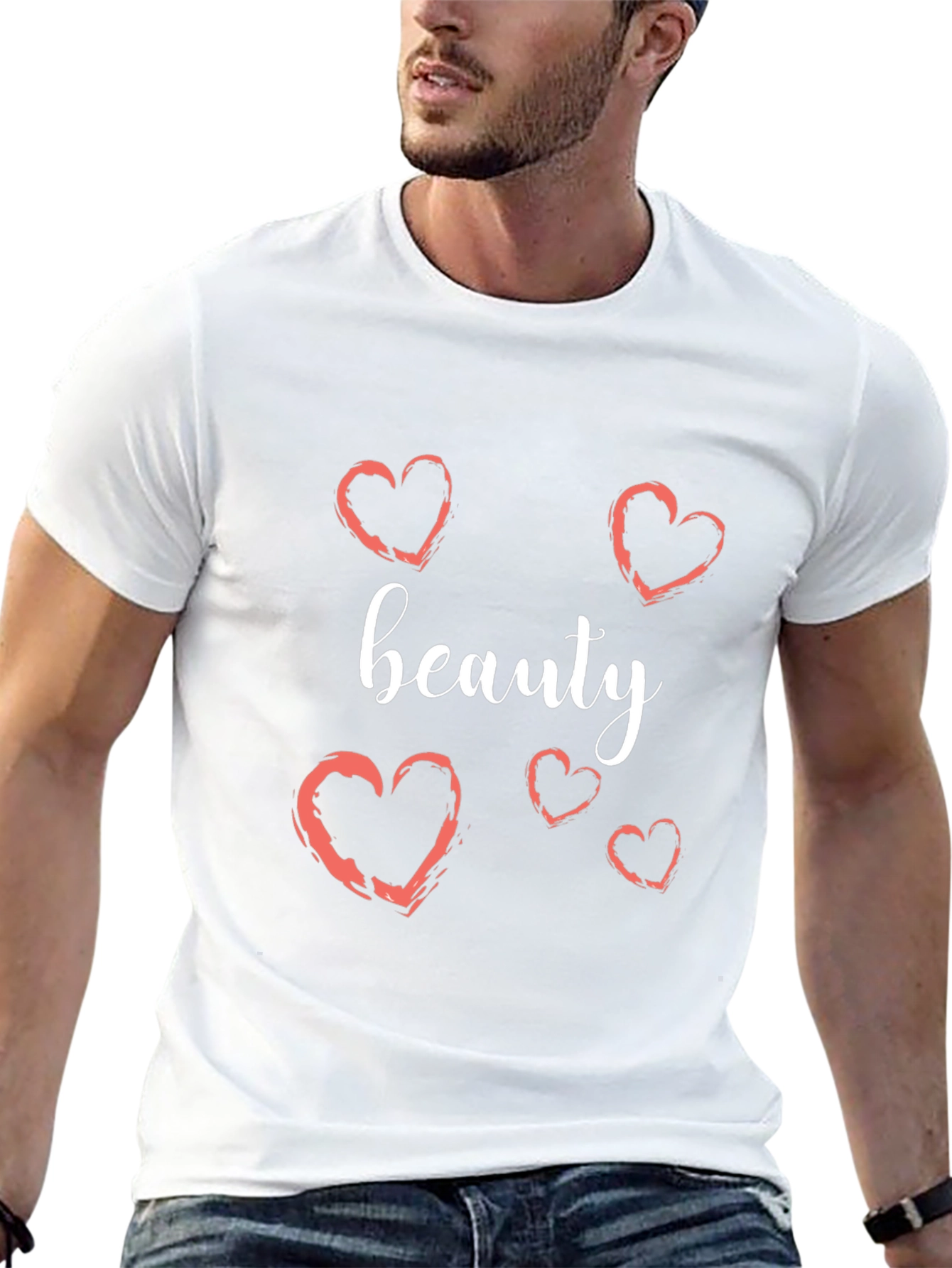 Beauty Heart Graphic T-Shirt - Stylish Casual Wear