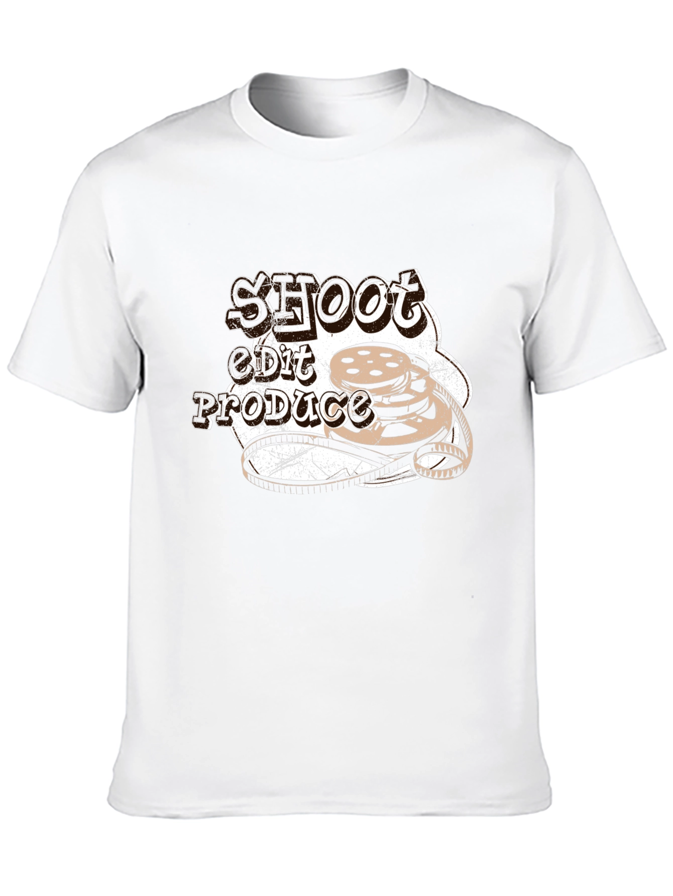 Shoot Edit Produce Black Graphic Tee