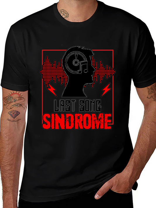 Last Song Syndrome Black Graphic Tee