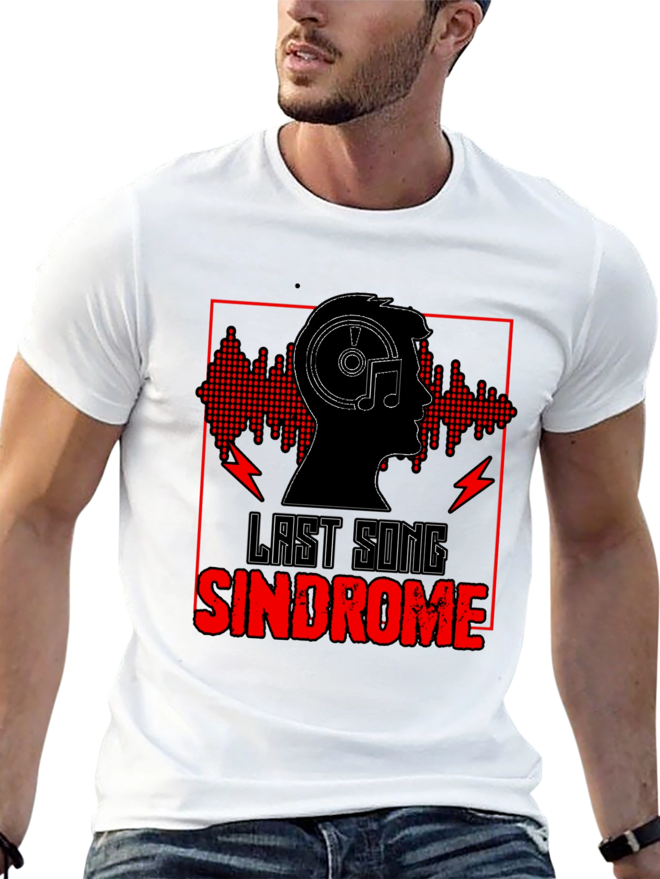 Last Song Syndrome Black Graphic Tee