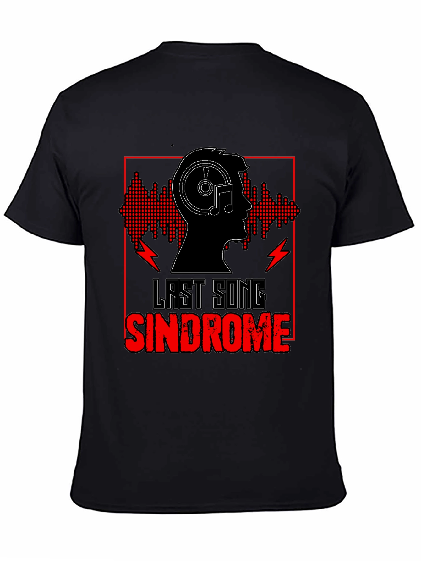 Last Song Syndrome Black Graphic Tee