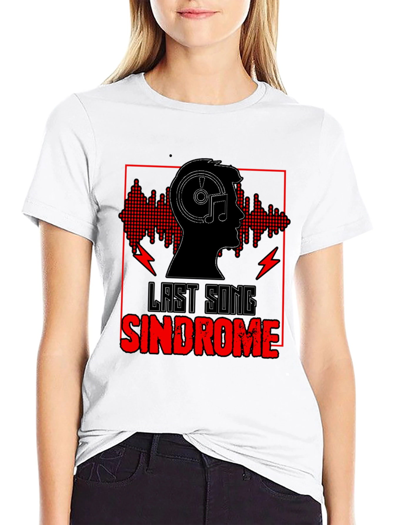 Last Song Syndrome Black Graphic Tee