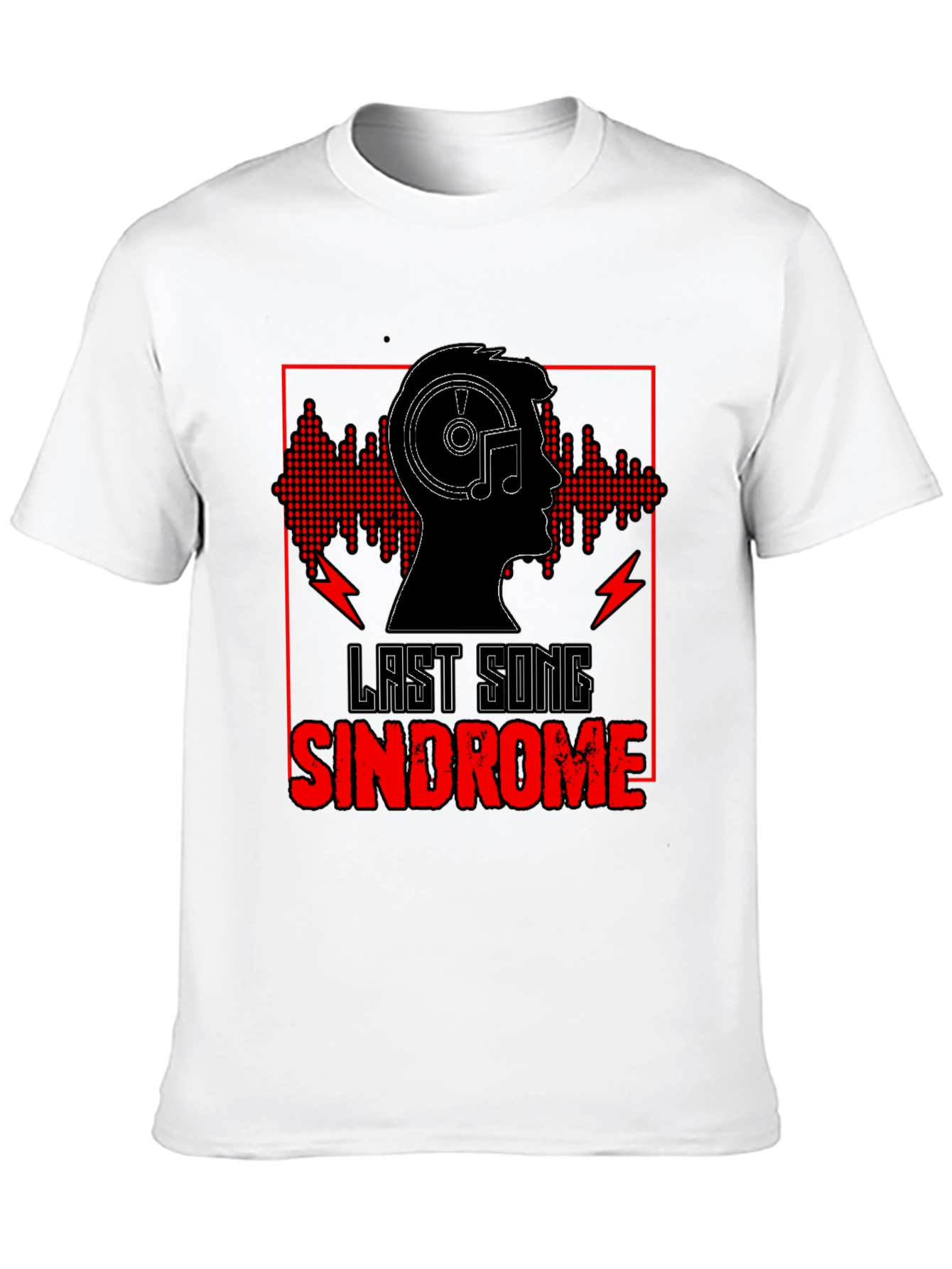 Last Song Syndrome Black Graphic Tee