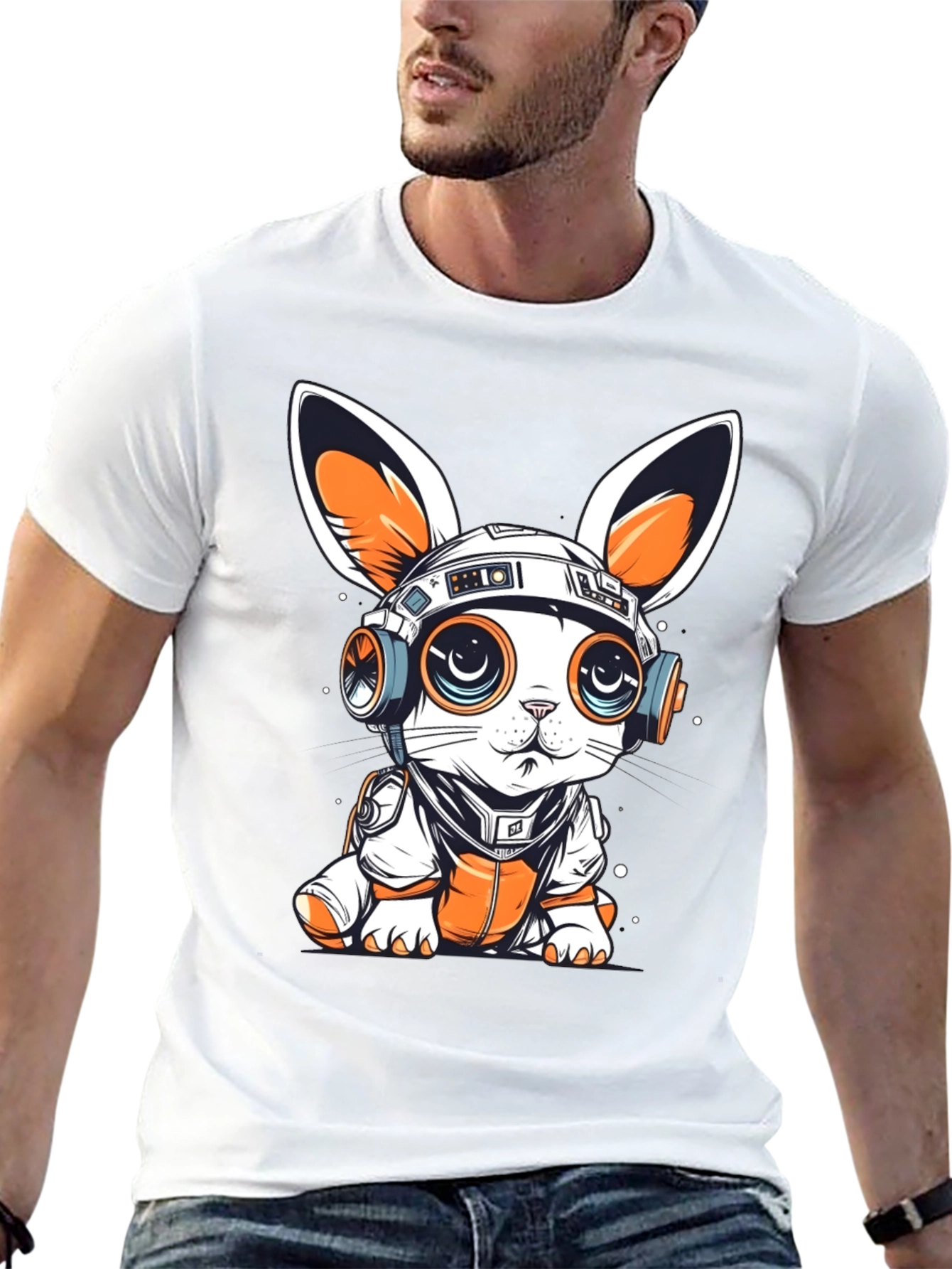 Cyberpunk Bunny Graphic Tee