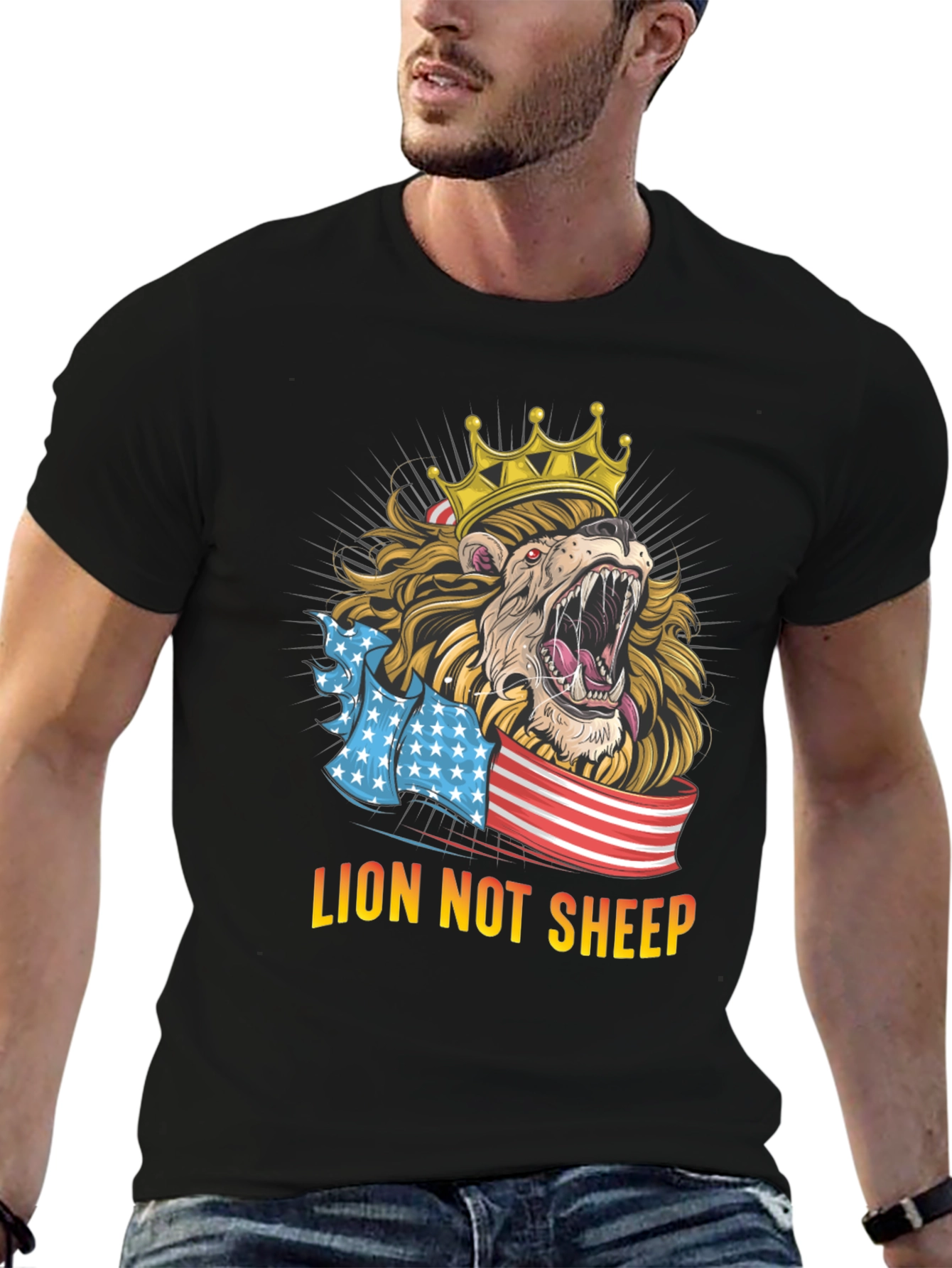 Lion Not Sheep Graphic T-Shirt