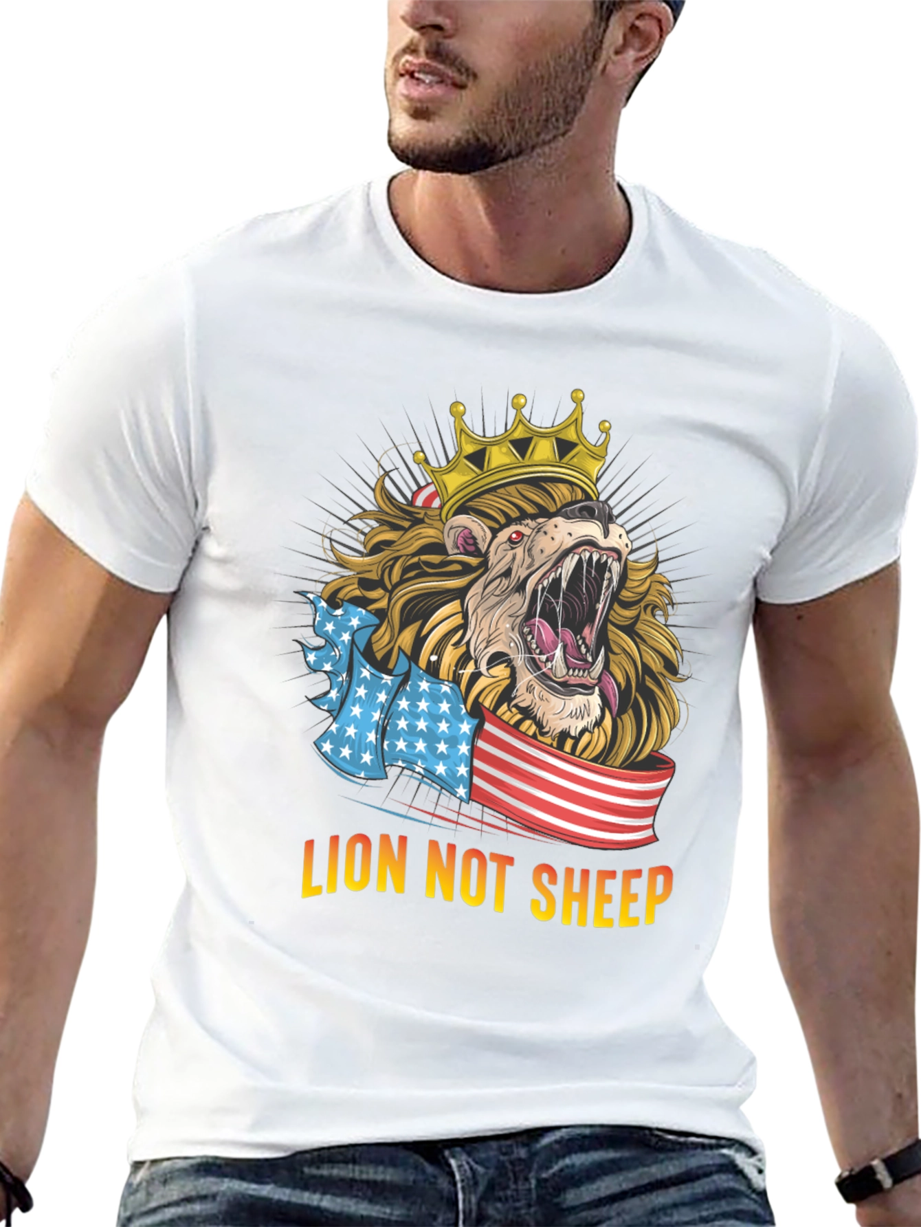 Lion Not Sheep Graphic T-Shirt