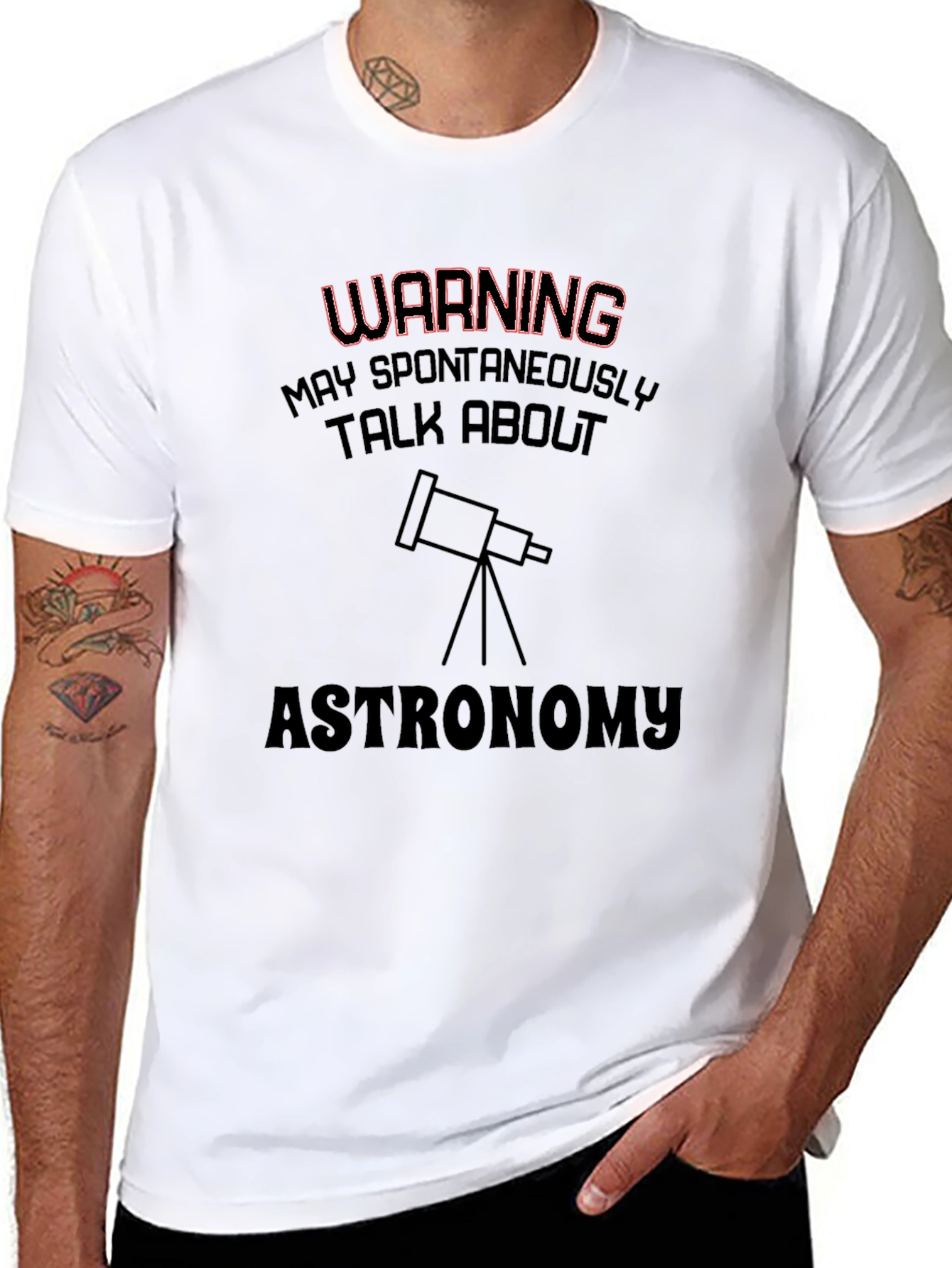 Astronomy Enthusiast T-Shirt - Warning: May Spontaneously Talk!