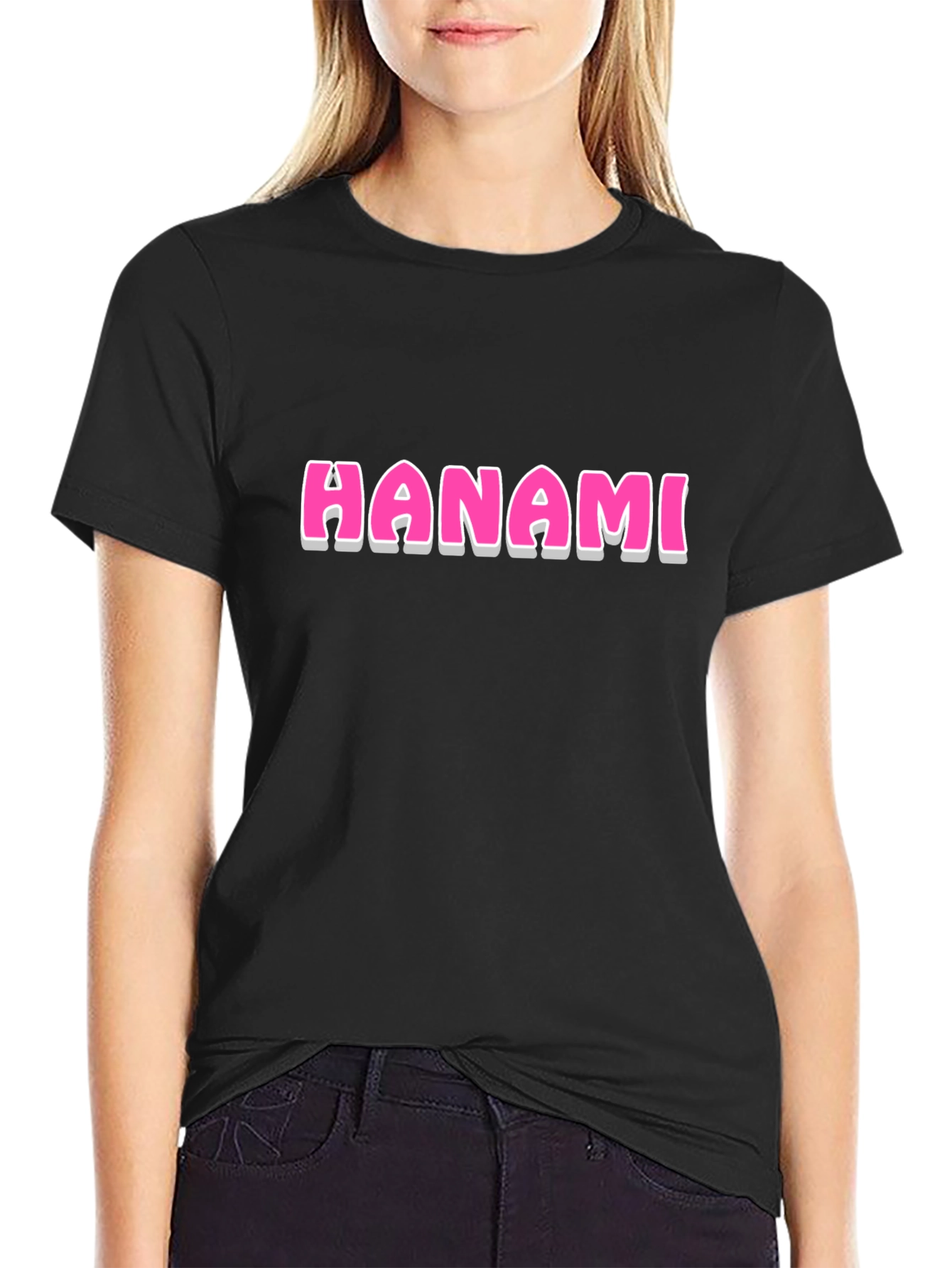 Hanami Graphic Black T-Shirt