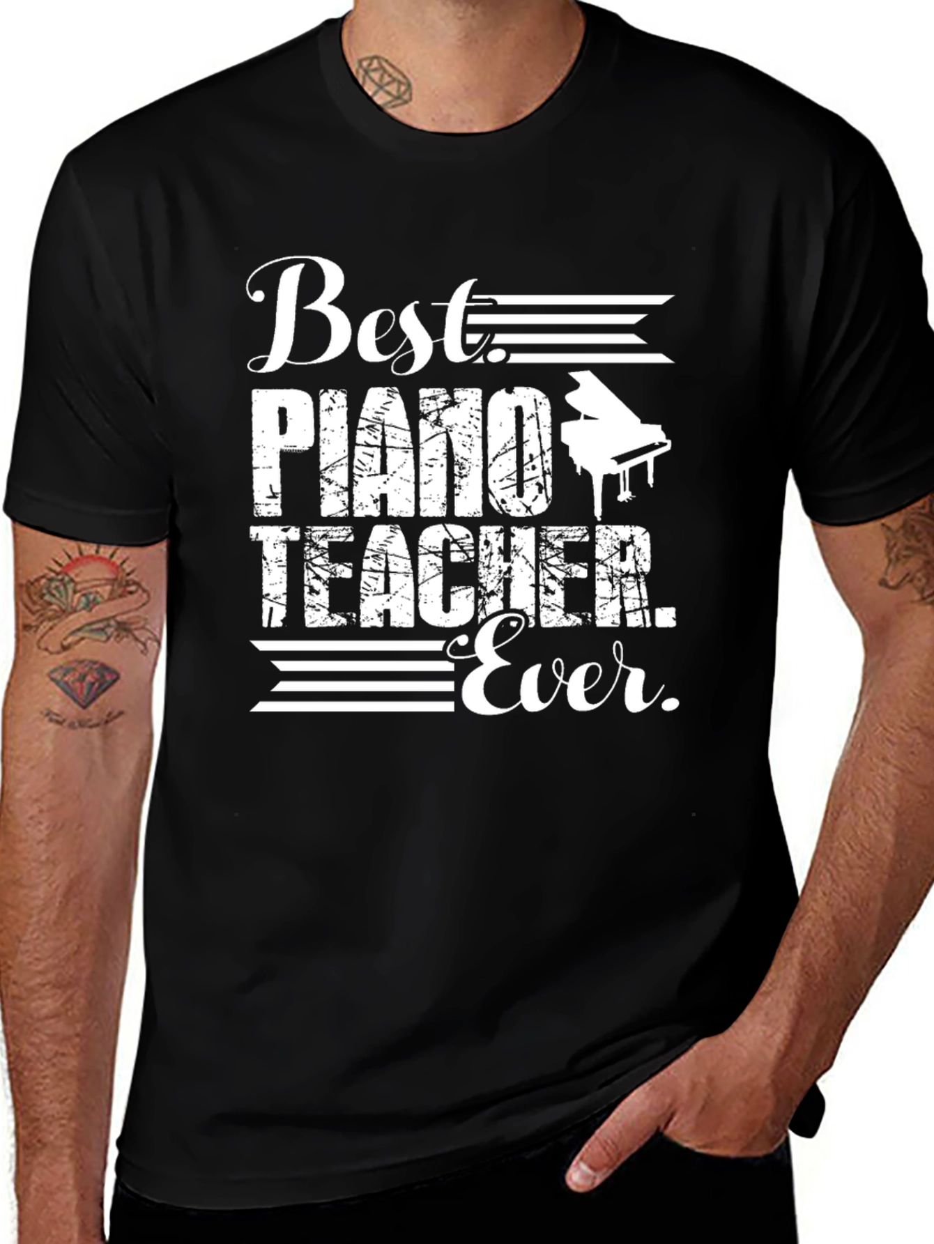 Best Piano Teacher Ever Graphic T-Shirt