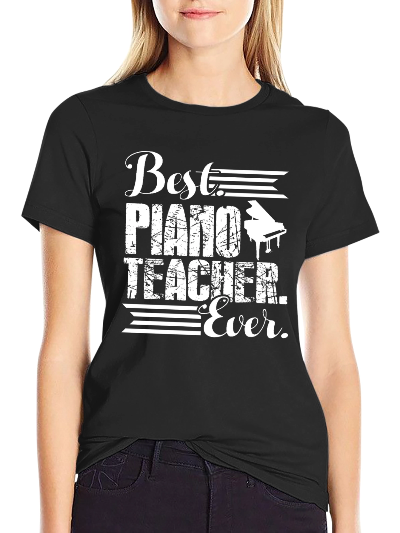 Best Piano Teacher Ever Graphic T-Shirt