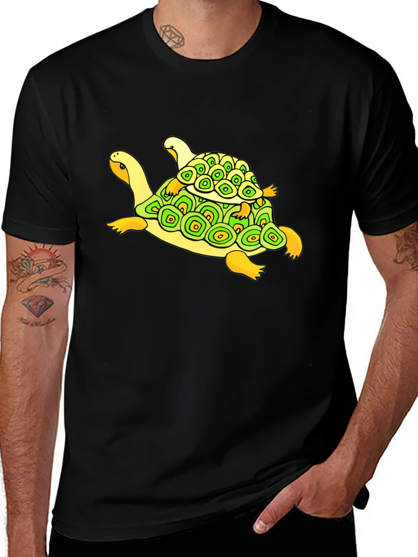 Turtle Family Graphic Tee