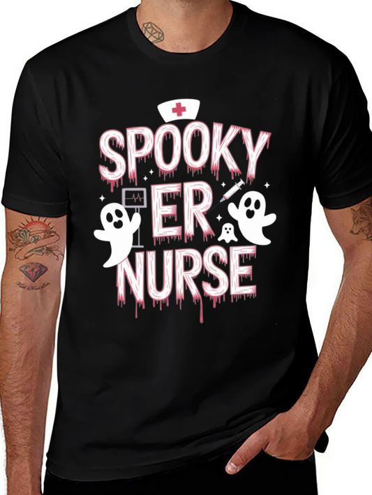 Spooky ER Nurse Halloween T-Shirt