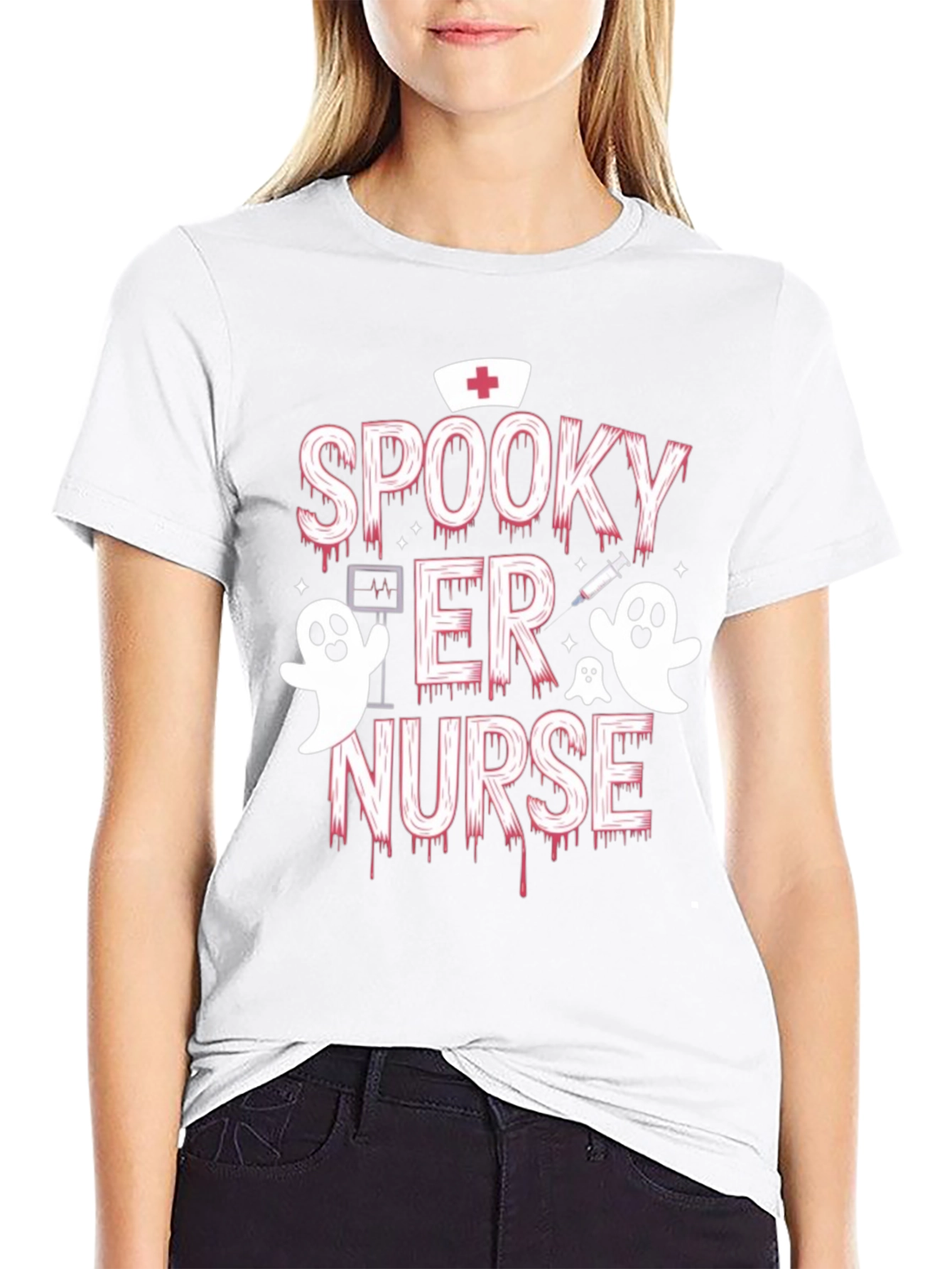 Spooky ER Nurse Halloween T-Shirt