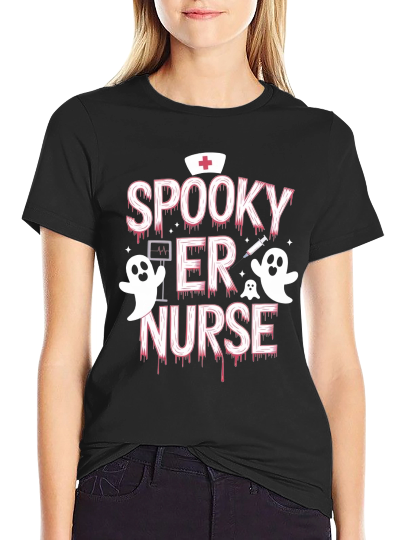 Spooky ER Nurse Halloween T-Shirt