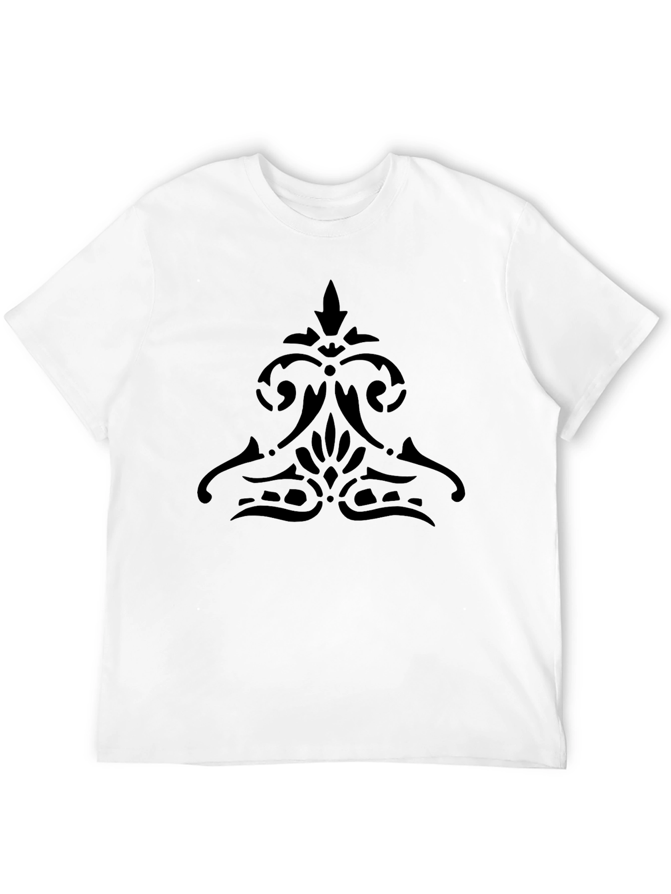 Elegant Black Graphic Tee - Stylish Menswear