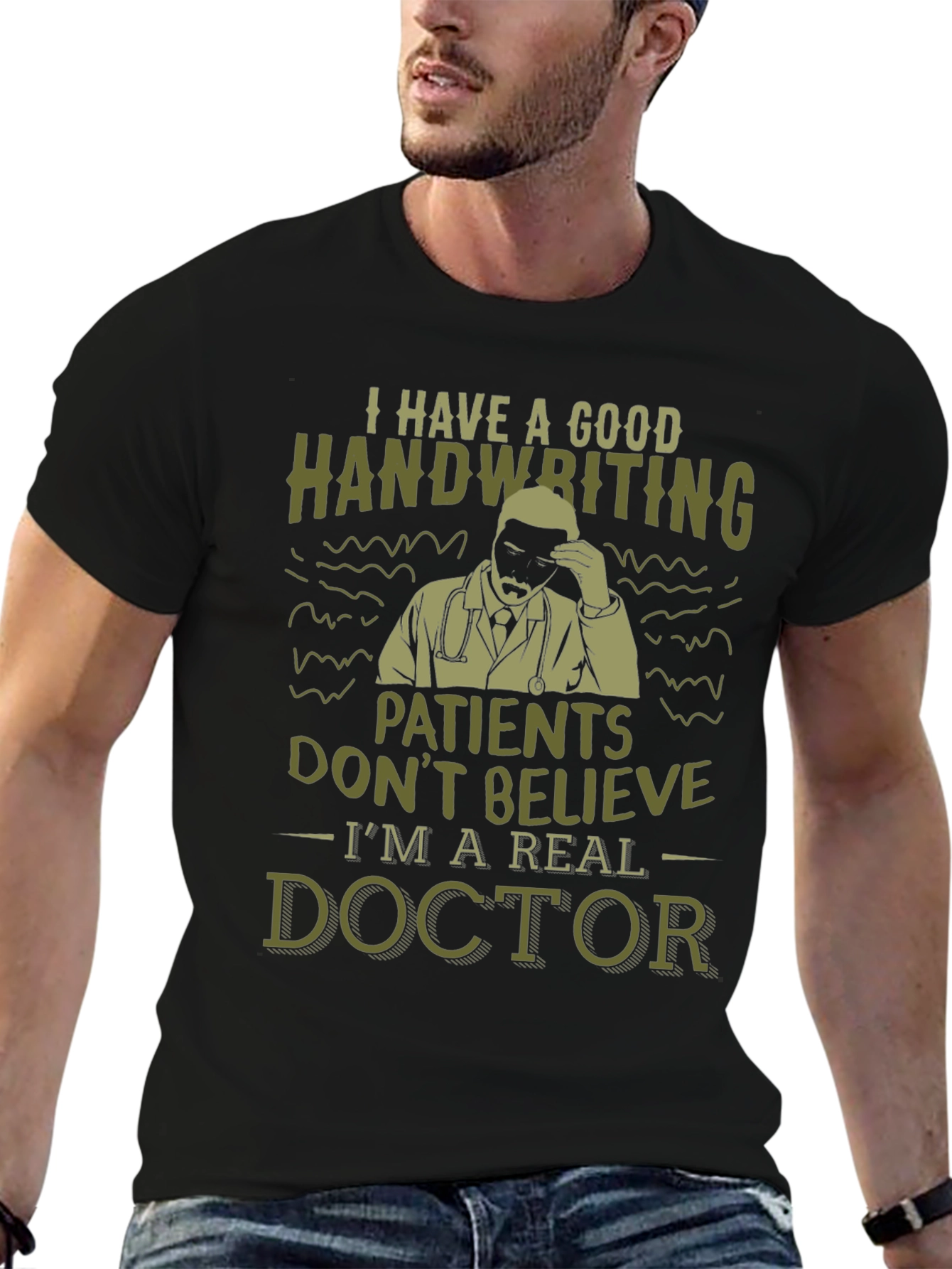 Funny Doctor T-Shirt - Good Handwriting