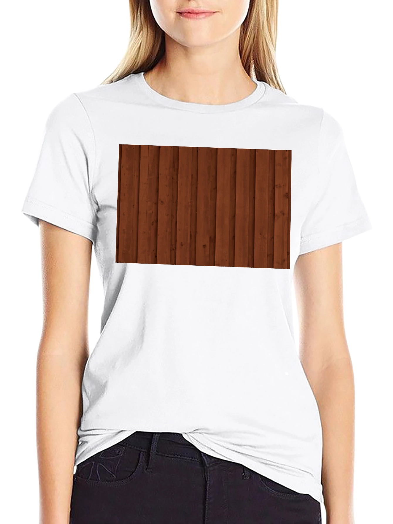 Wooden Plank T-Shirt - Rustic Style
