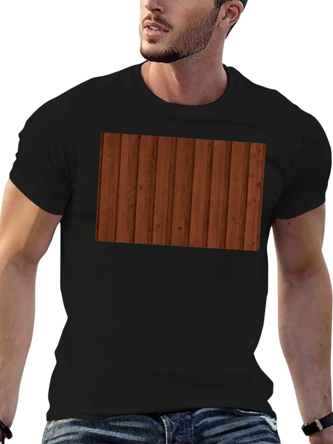 Wooden Plank T-Shirt - Rustic Style
