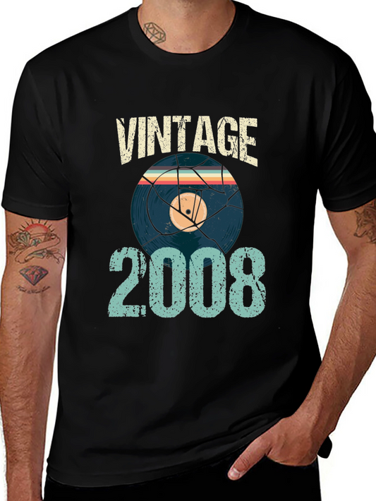Vintage 2008 T-Shirt - Record Graphic Tee