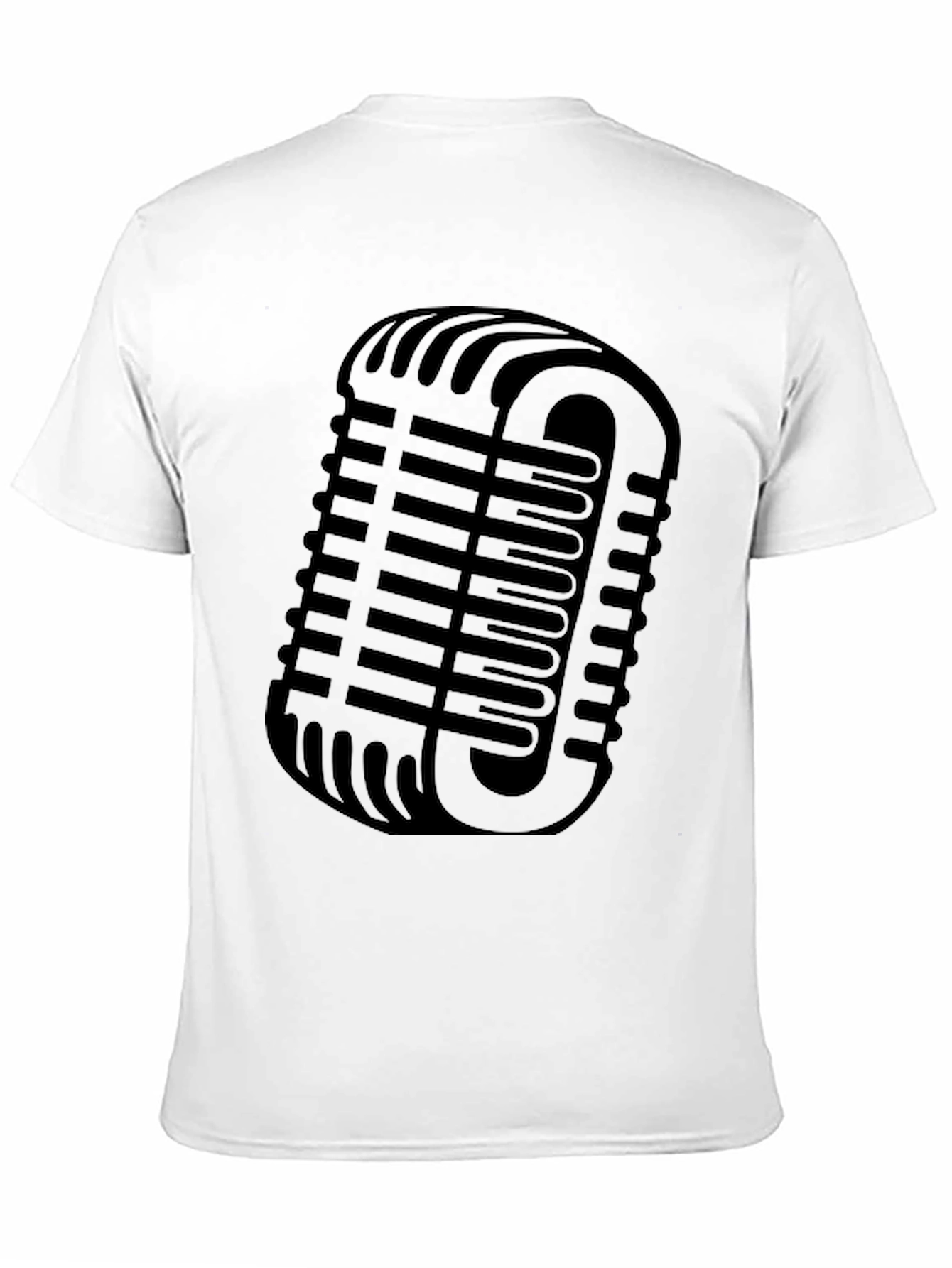 Retro Microphone Graphic T-Shirt - Classic Vocal Style