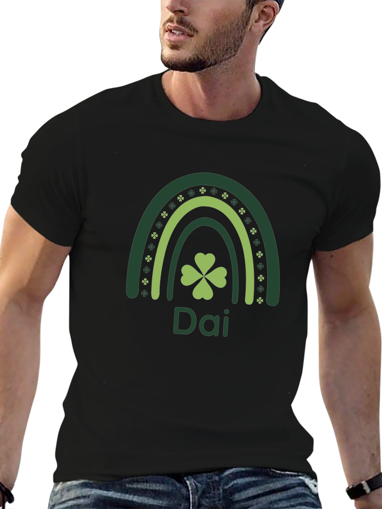 St. Patricks Day Rainbow Shamrock Dai T-Shirt