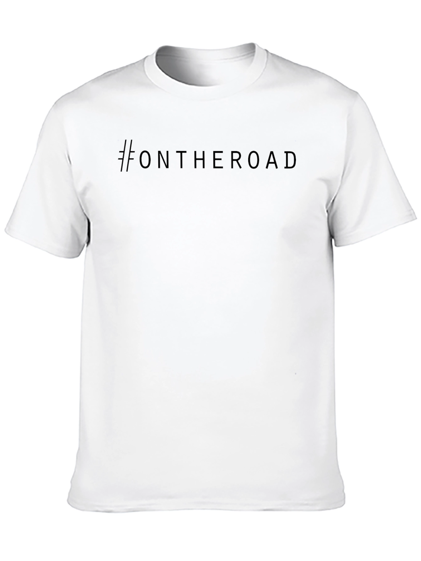 #OnTheRoad Black T-Shirt - Stylish & Comfortable