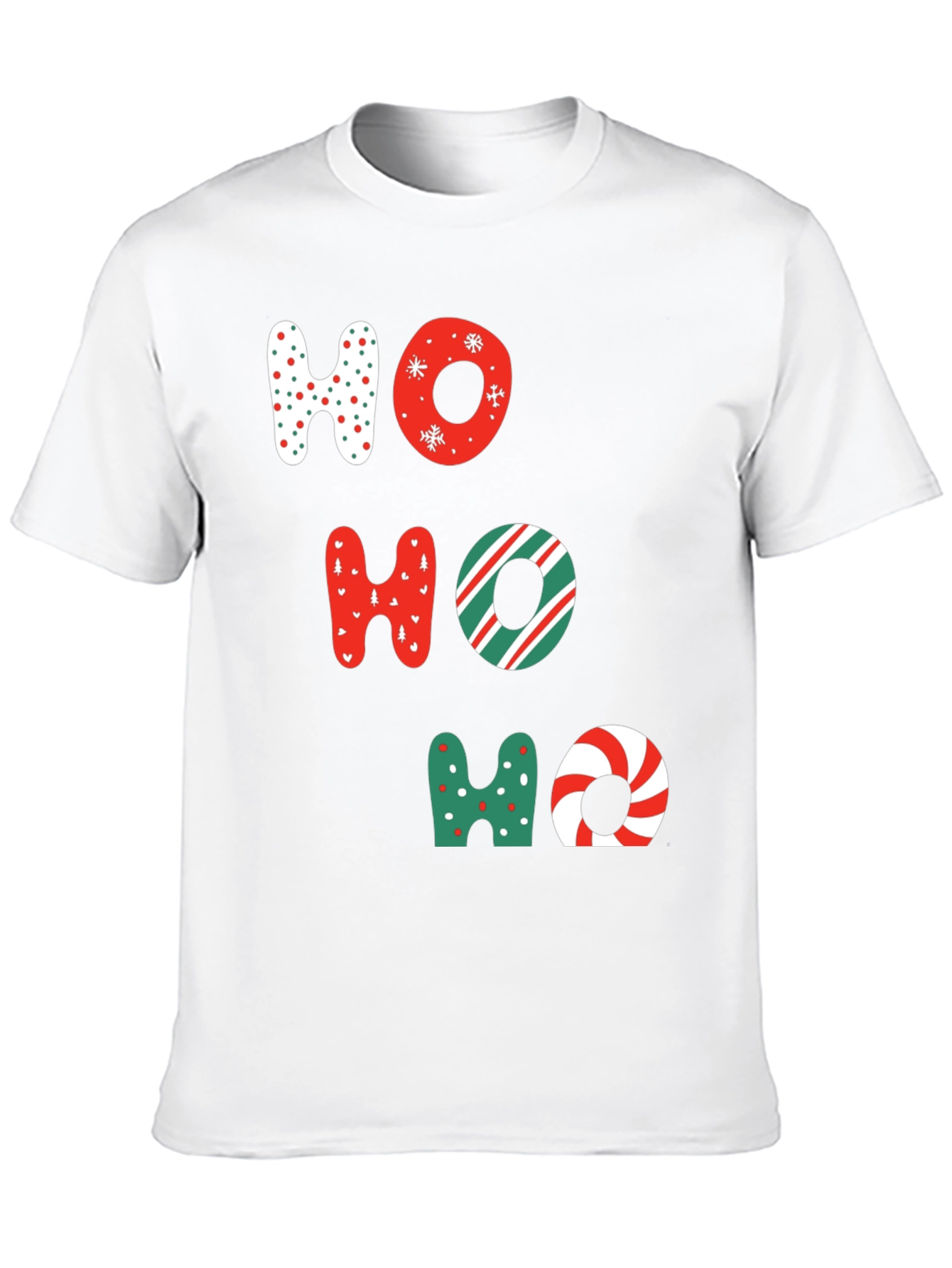 Festive Ho Ho Ho Christmas Graphic Tee