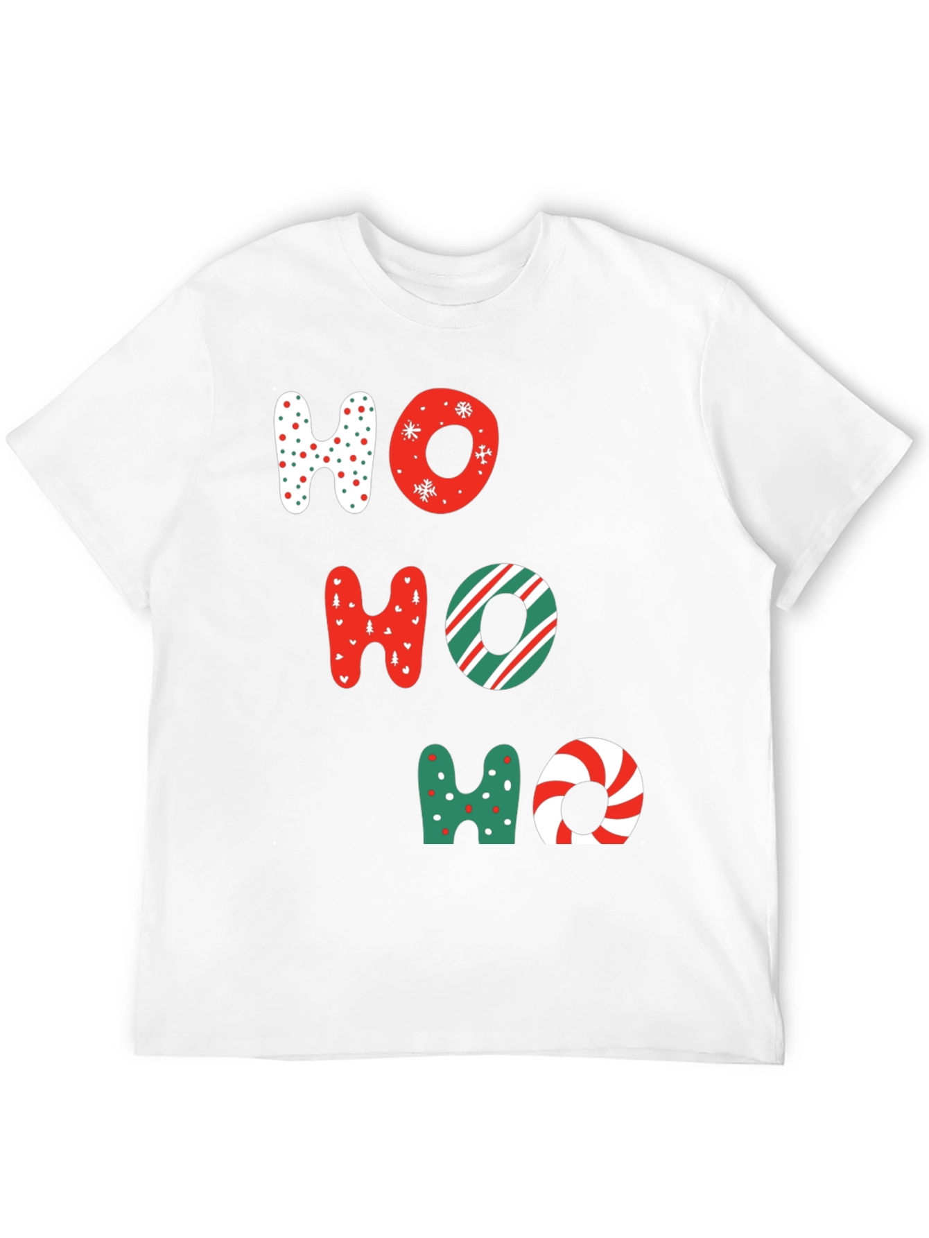 Festive Ho Ho Ho Christmas Graphic Tee